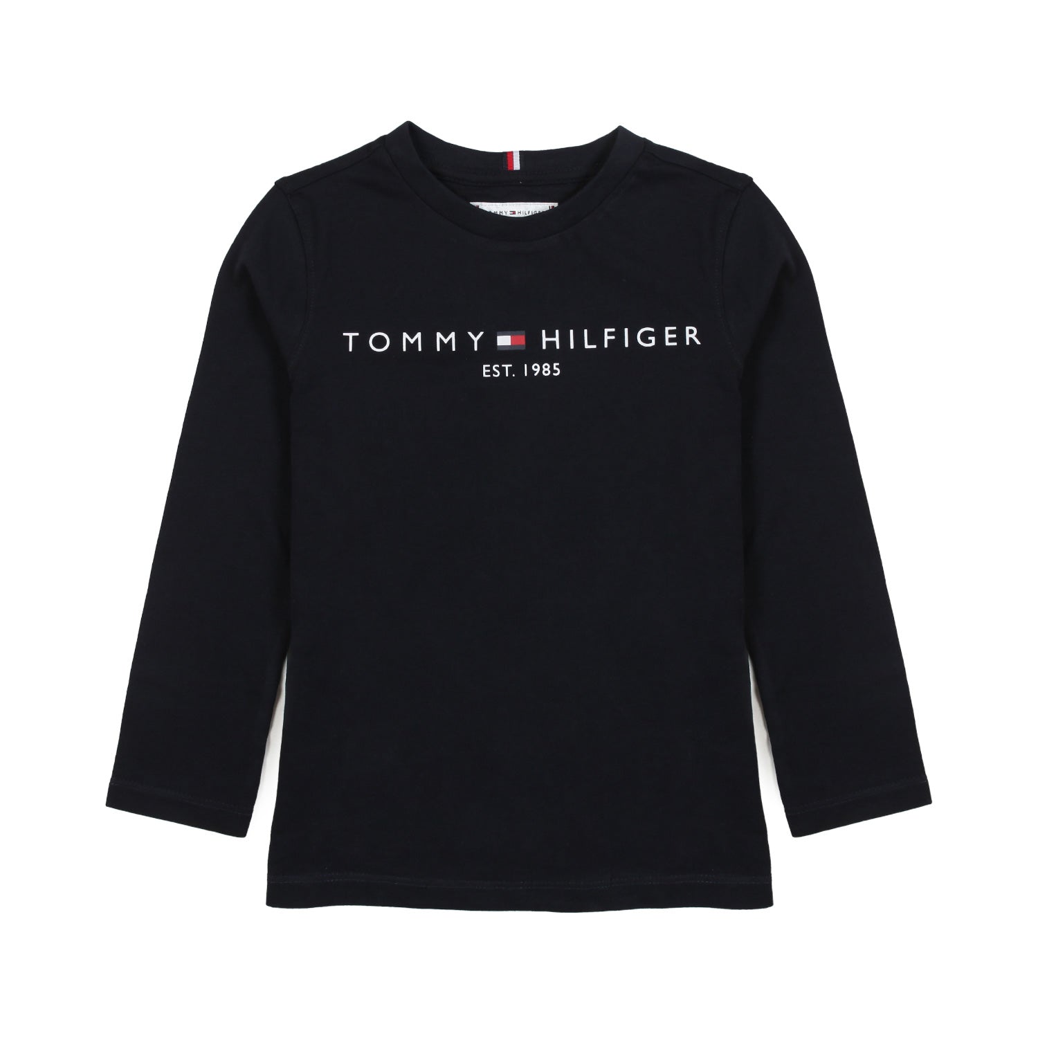 T-SHIRT MANICA LUNGA BLU NAVY CON LOGO TOMMY - annameglio.com abbigliamento moda