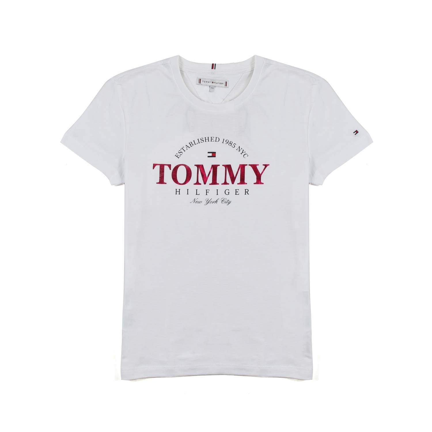 T-SHIRT BIANCA CON LOGO FUCSIA BAMBINA E TEEN - annameglio.com abbigliamento moda