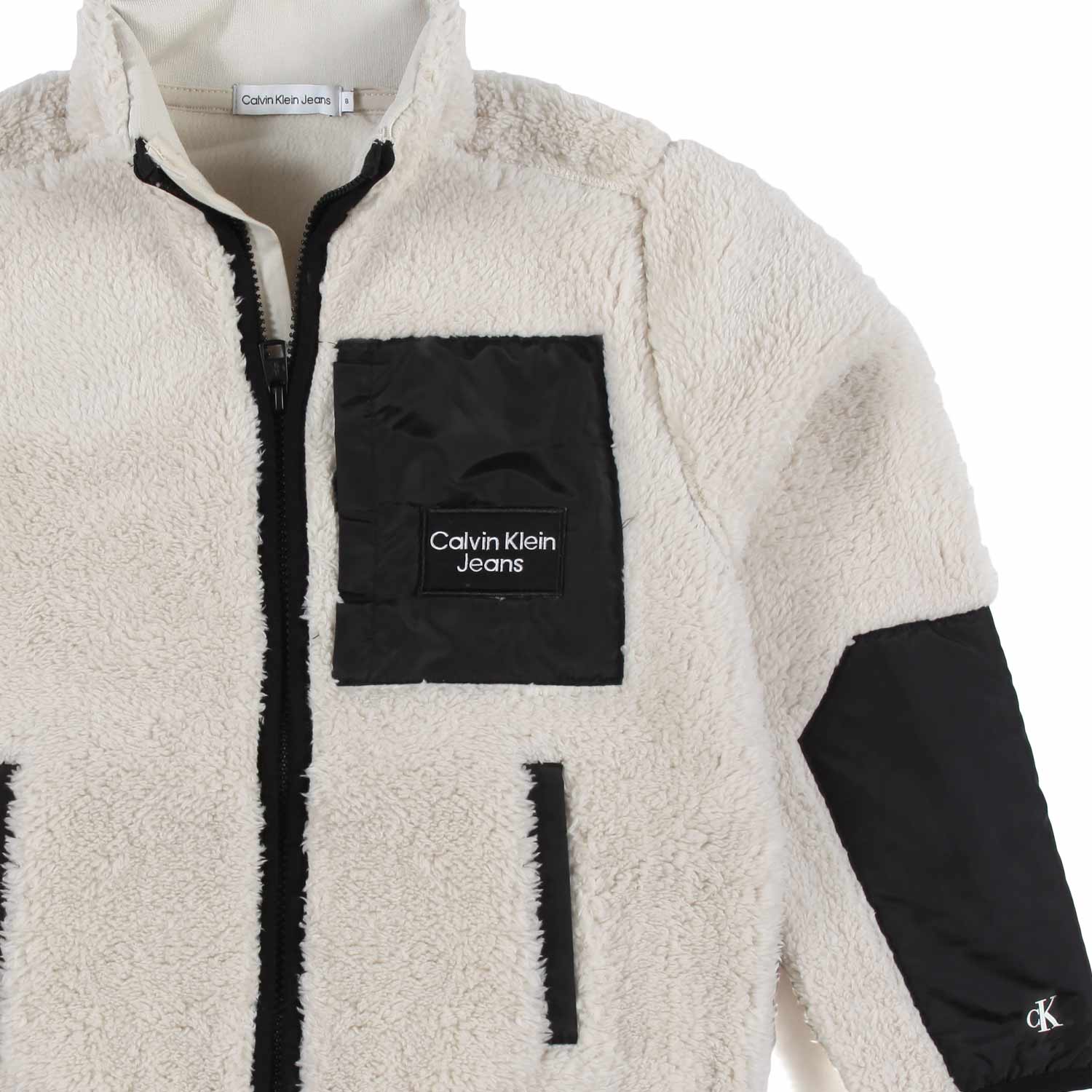 GIACCA BOMBERINO TEDDY UNISEX BIANCO SPORCO E NERO - annameglio.com abbigliamento moda