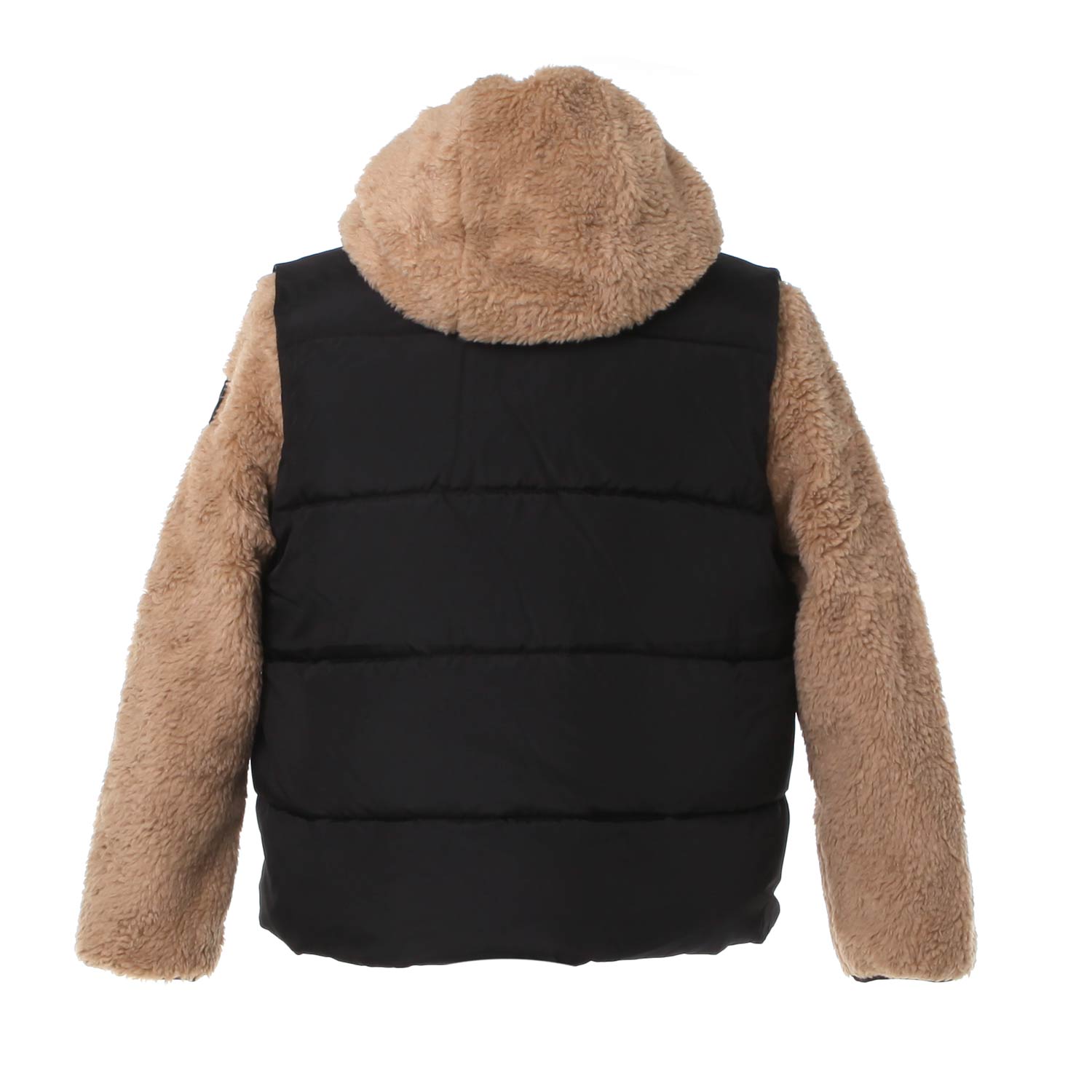 GIACCA TEDDY CAMMELLO CON GILET NERO UNISEX - annameglio.com abbigliamento moda
