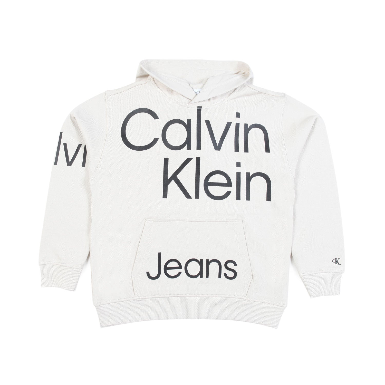 FELPA UNISEX BIANCO GHIACCIO CON CAPPUCCIO E LOGHI - annameglio.com abbigliamento moda