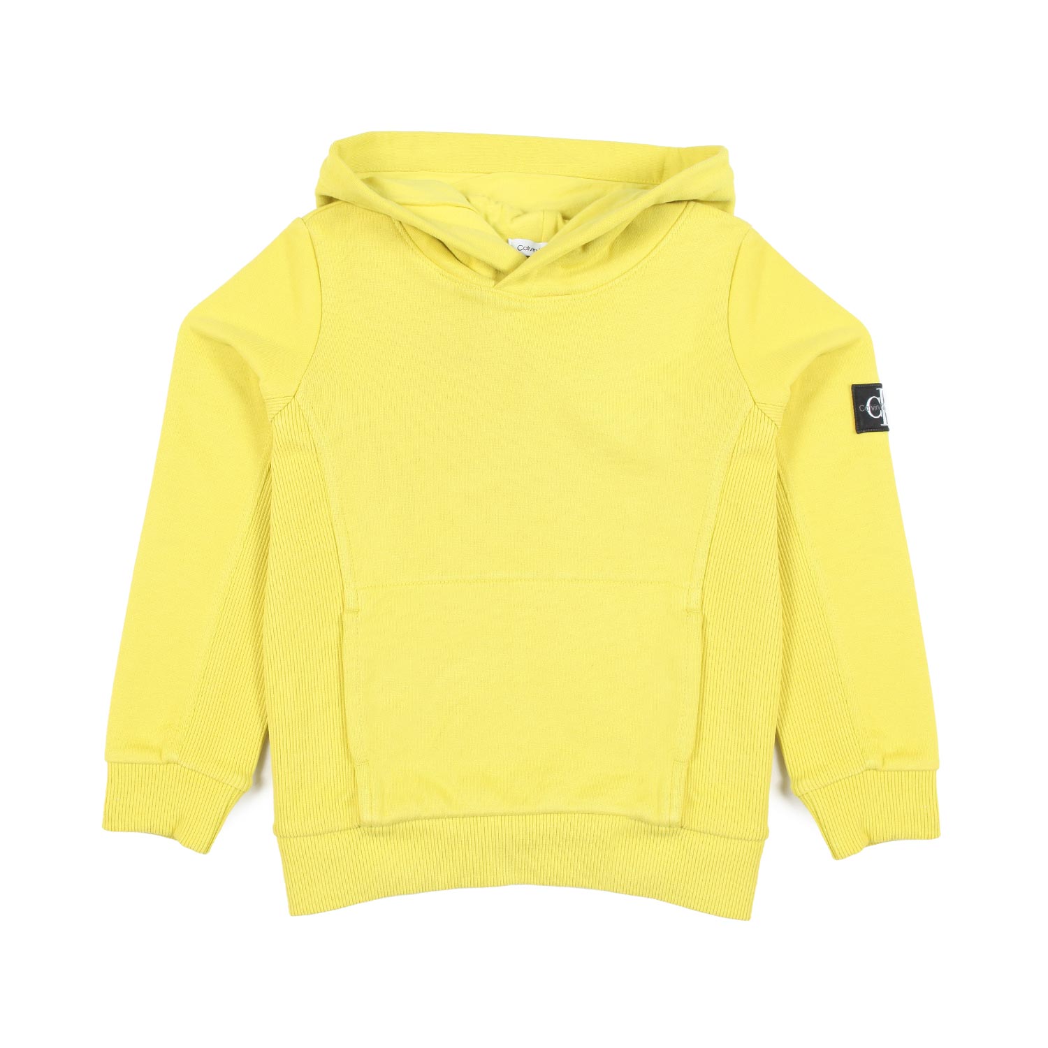 FELPA UNISEX GIALLO FLUO CON CAPPUCCIO - annameglio.com abbigliamento moda