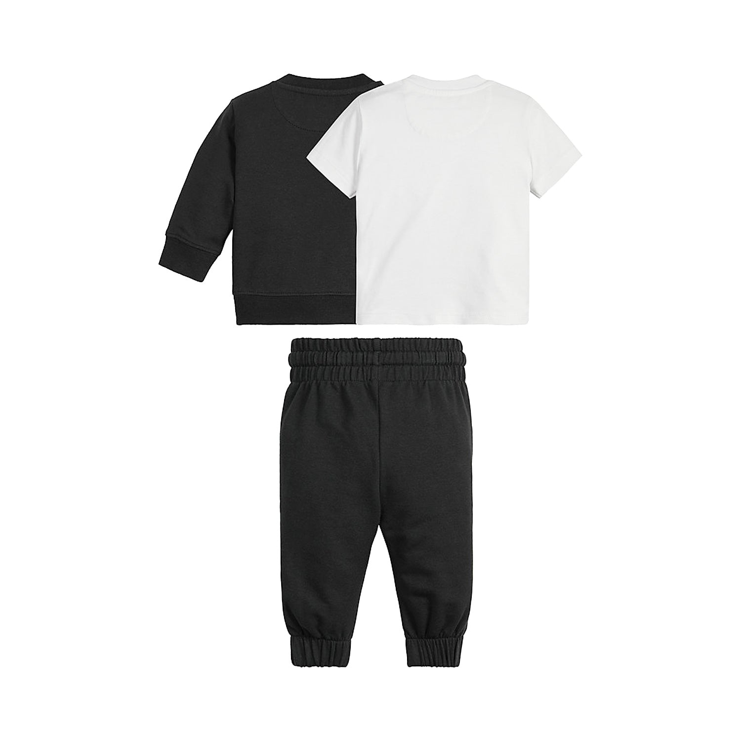 BABY SET TUTA NERA CON T-SHIRT BIANCA - annameglio.com abbigliamento moda