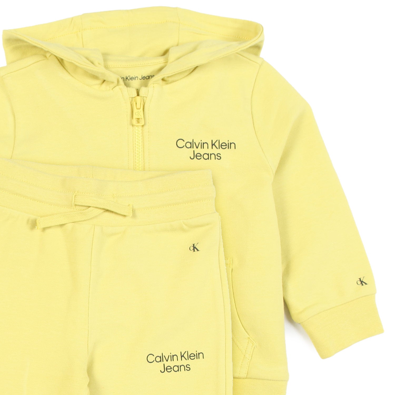 TUTA GIALLO FLUO CON CAPPUCCIO BABY - annameglio.com abbigliamento moda