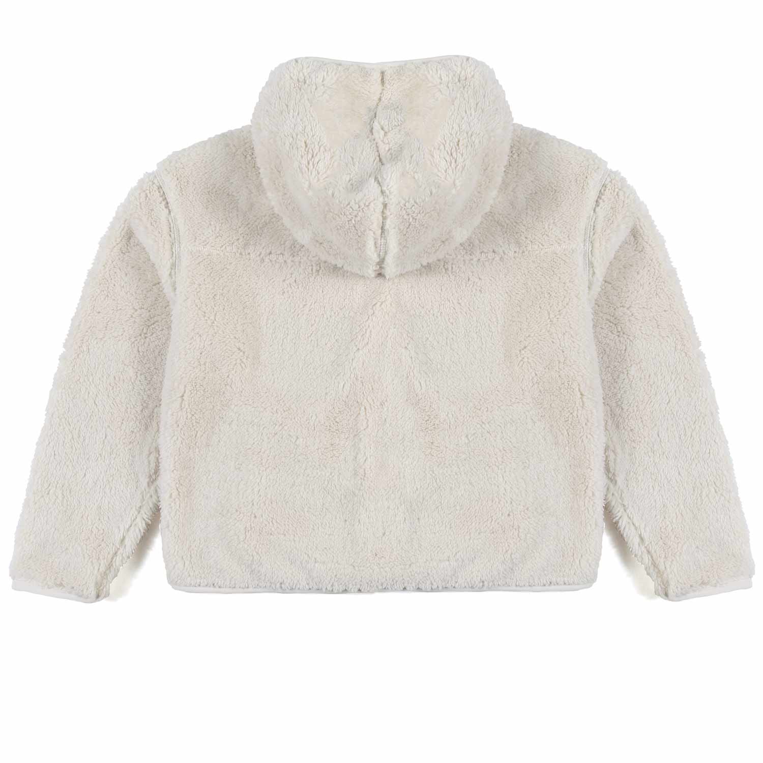 GIACCA TEDDY UNISEX BIANCO SPORCO CON CAPPUCCIO - annameglio.com abbigliamento moda