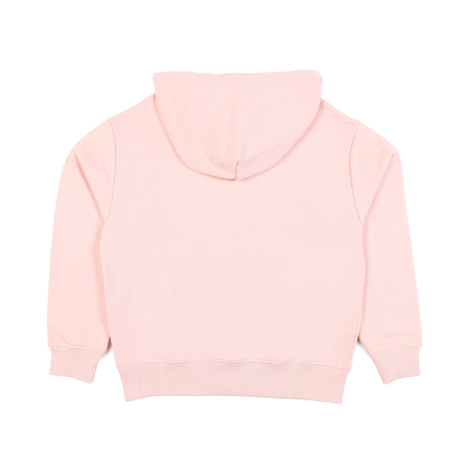 FELPA ROSA CHIARO CON CAPPUCCIO E LOGO BIANCO - annameglio.com abbigliamento moda