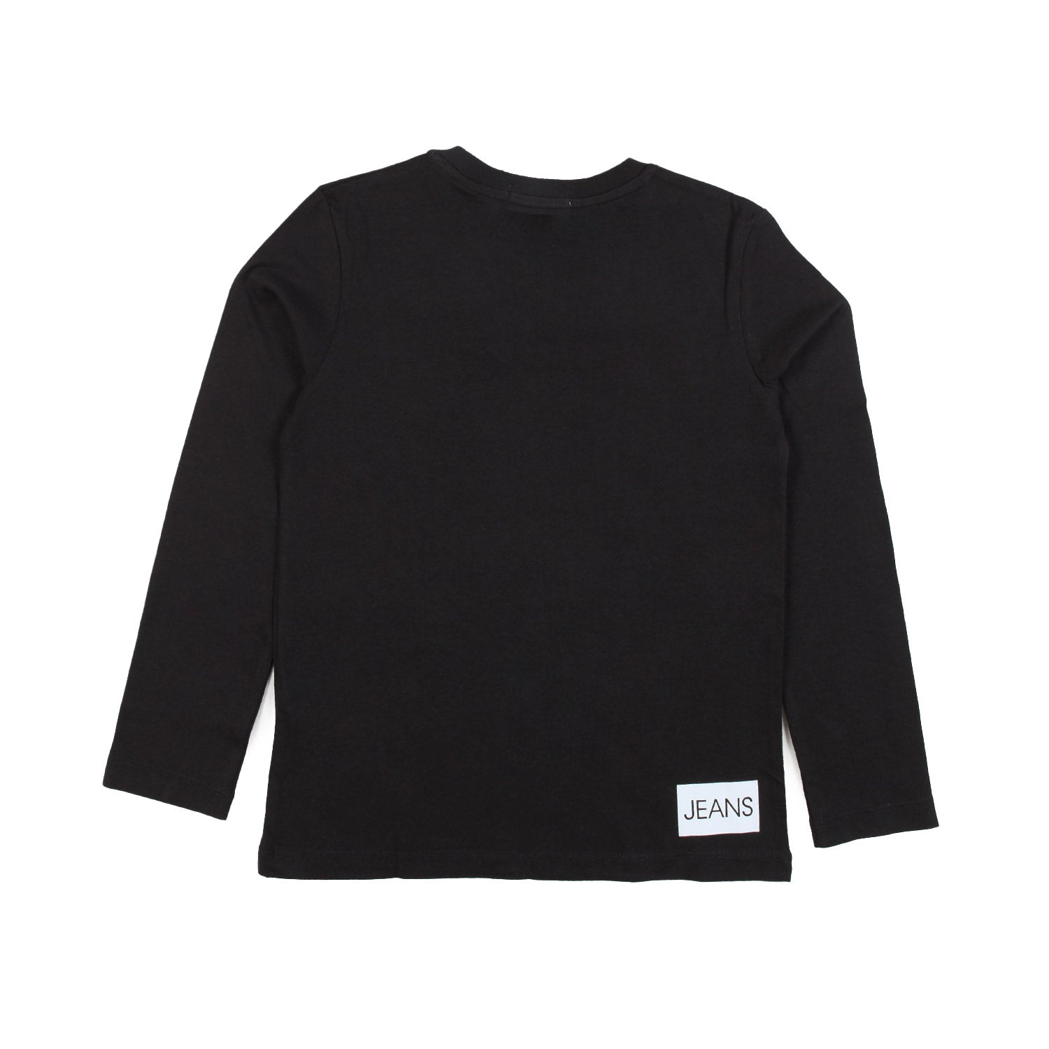 T-SHIRT UNISEX MANICA LUNGA NERA CON LOGO BIANCO - annameglio.com abbigliamento moda