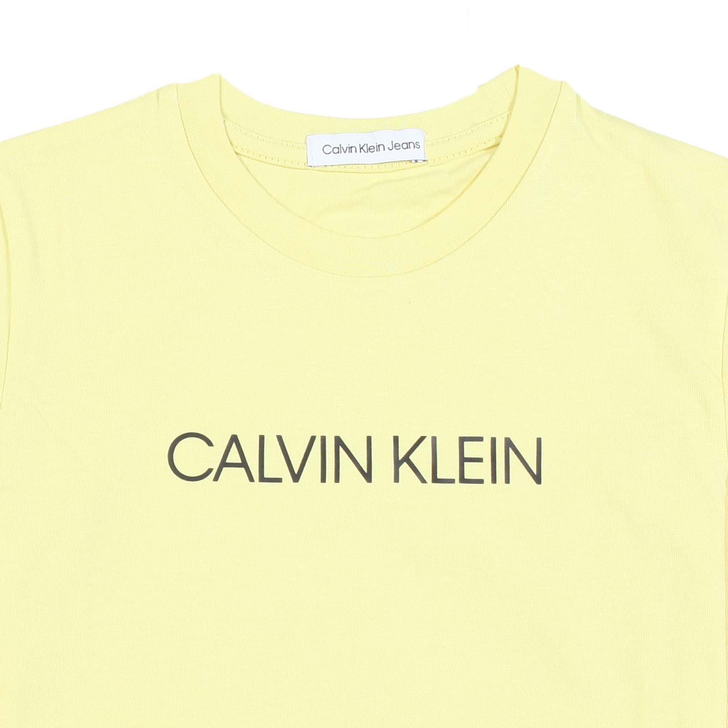 T-SHIRT UNISEX MANICA LUNGA GIALLO FLUO LOGO NERO - annameglio.com abbigliamento moda