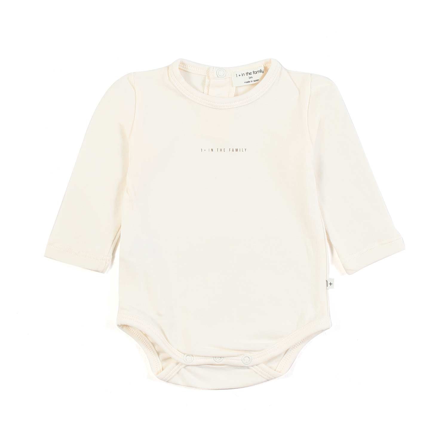 BODY MANICA LUNGA EDITH ECRU NEONATA - annameglio.com abbigliamento moda