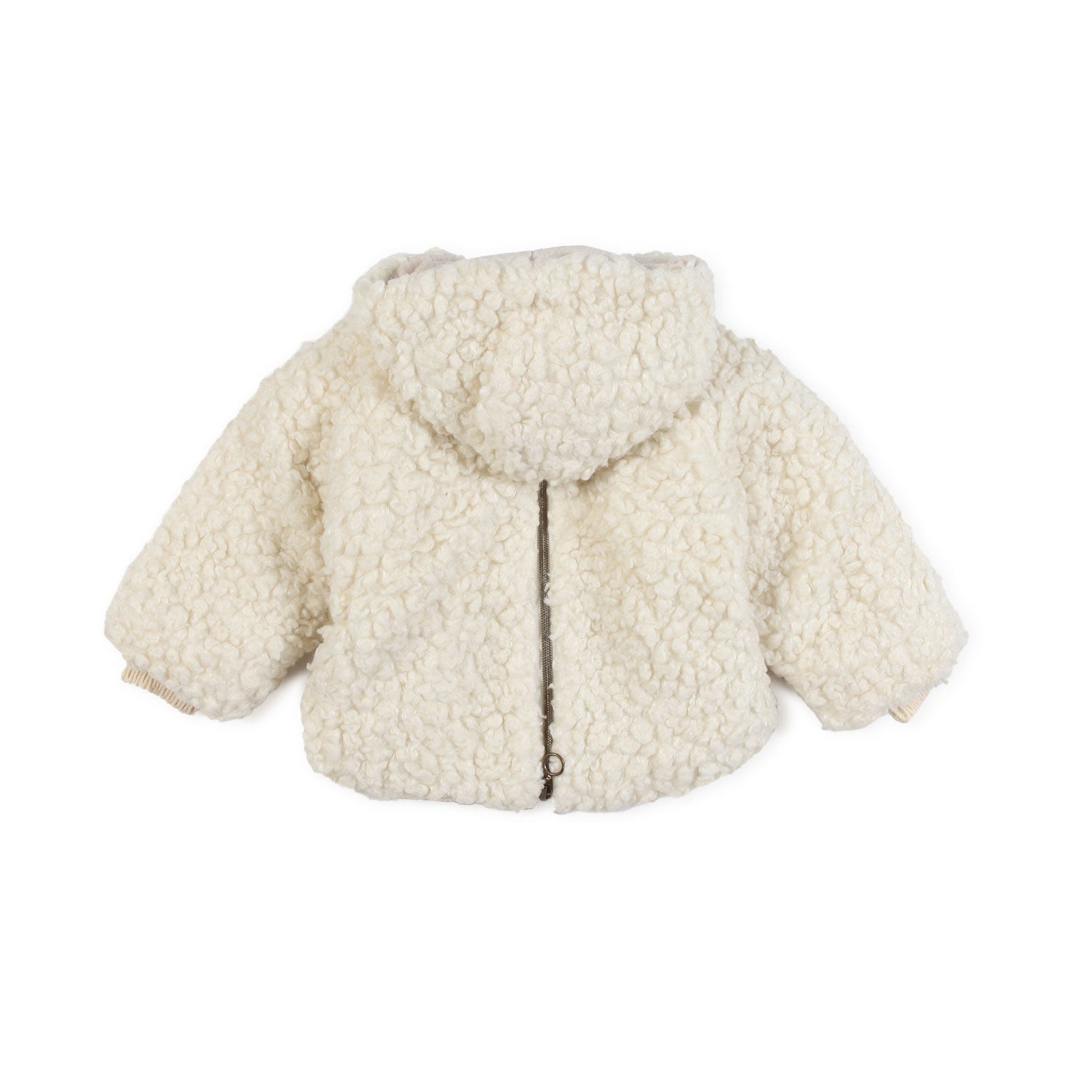 CAPPOTTINO PASCALE ECRU IN ECO SHEARLING - annameglio.com abbigliamento moda