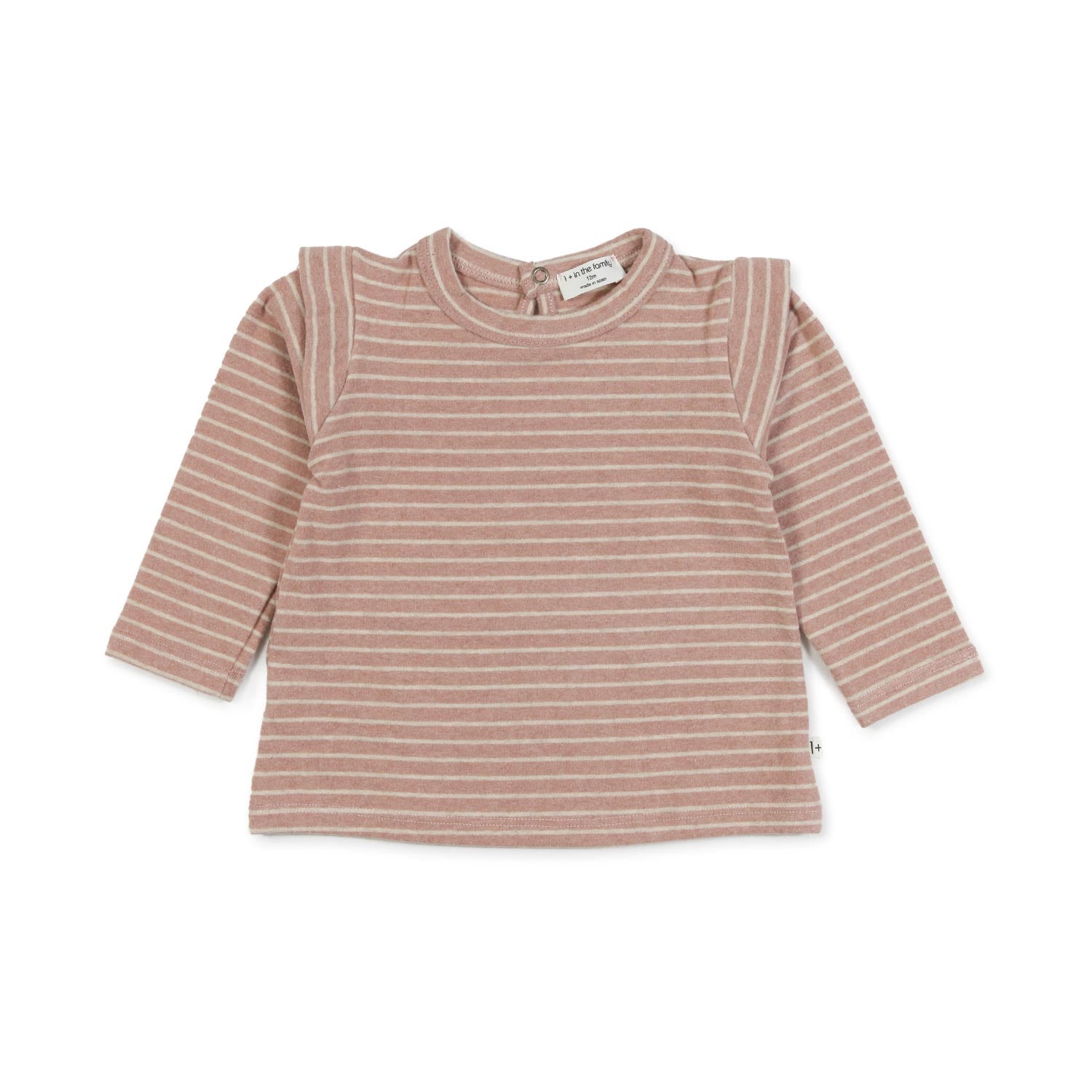 T-SHIRT MAMEN ROSA E PANNA A RIGHE BIMBA E NEONATA - annameglio.com abbigliamento moda