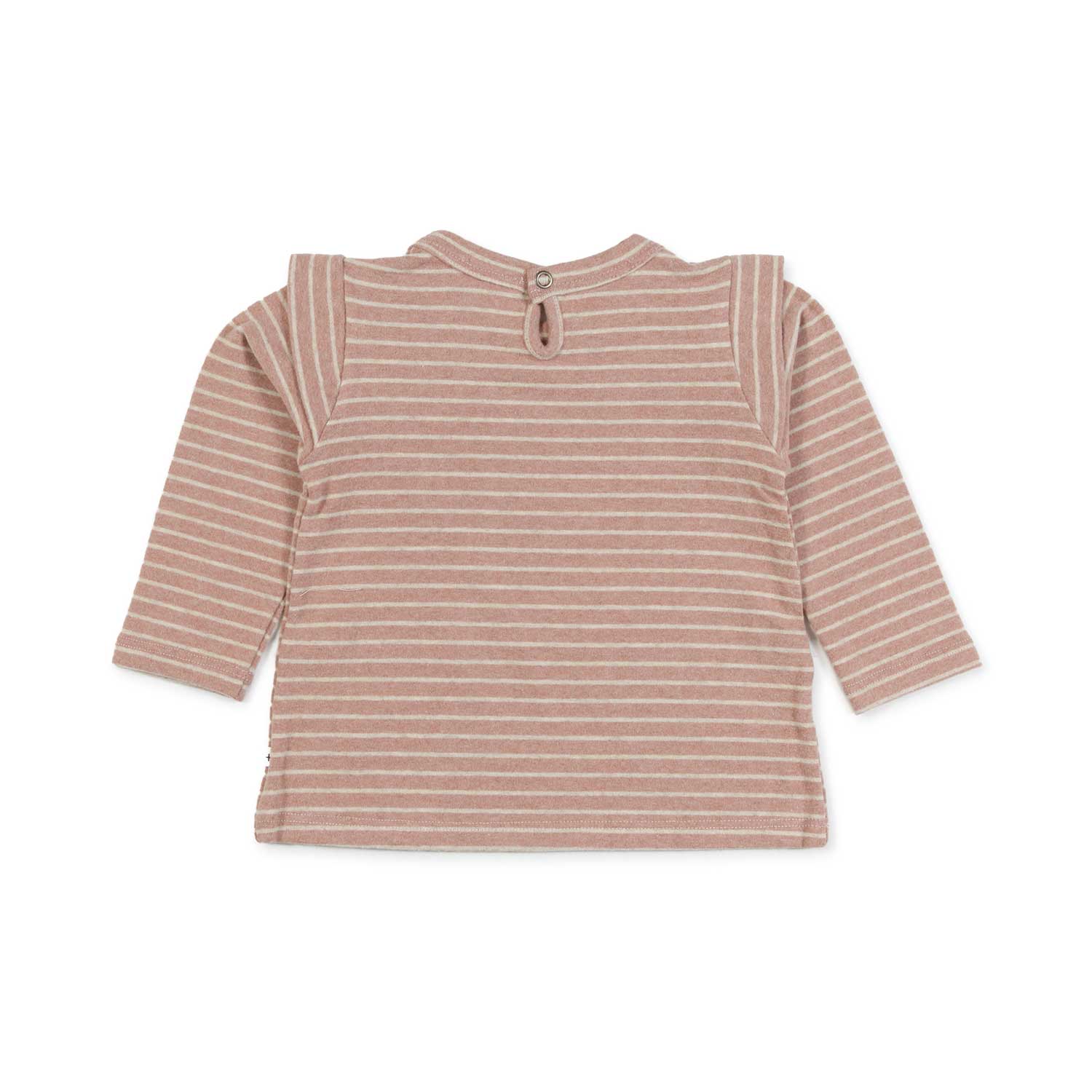 T-SHIRT MAMEN ROSA E PANNA A RIGHE BIMBA E NEONATA - annameglio.com abbigliamento moda