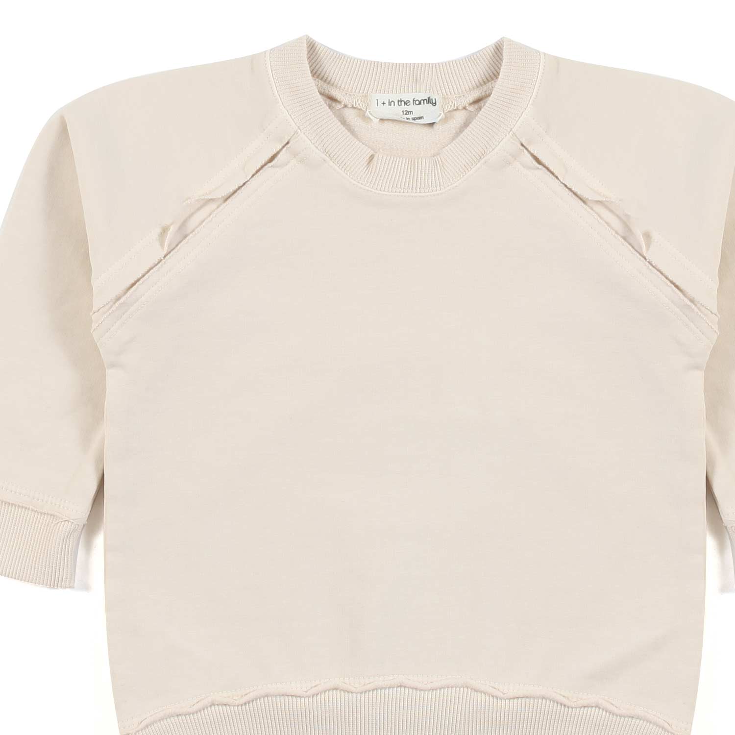FELPA KIRIAN BIANCO AVENA BABY UNISEX - annameglio.com abbigliamento moda