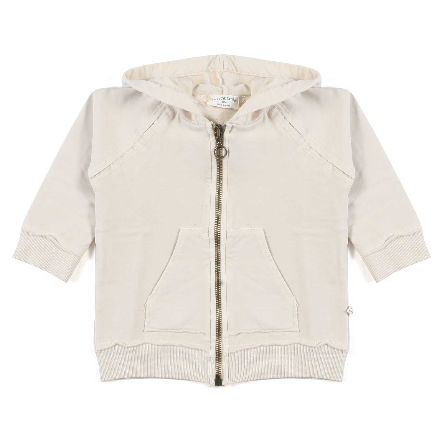 FELPA RAFA BIANCO AVENA BIMBO E BIMBA - annameglio.com abbigliamento moda