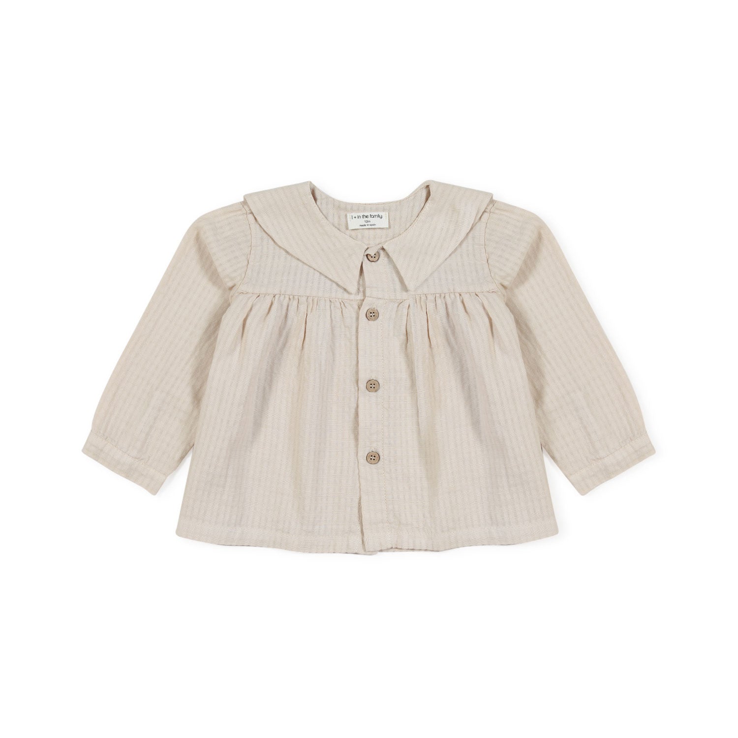 CAMICIA ROSANA BIANCO AVENA BIMBA E NEONATA - annameglio.com abbigliamento moda