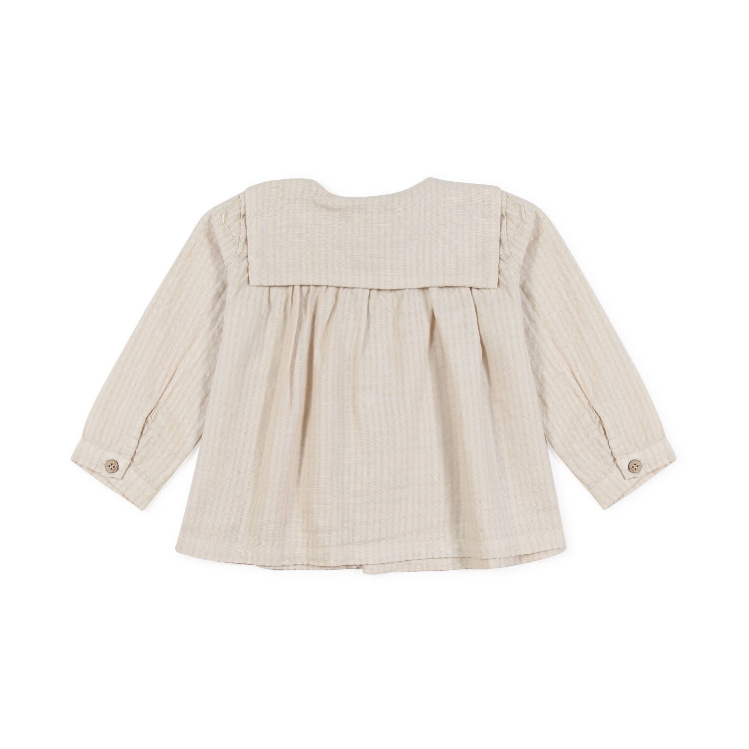 CAMICIA ROSANA BIANCO AVENA BIMBA E NEONATA - annameglio.com abbigliamento moda