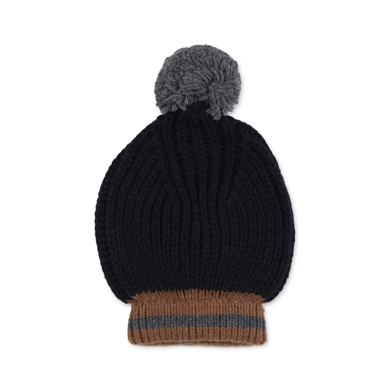 CAPPELLO SANGEI BLU NAVY E MARRONE BABY - annameglio.com abbigliamento moda