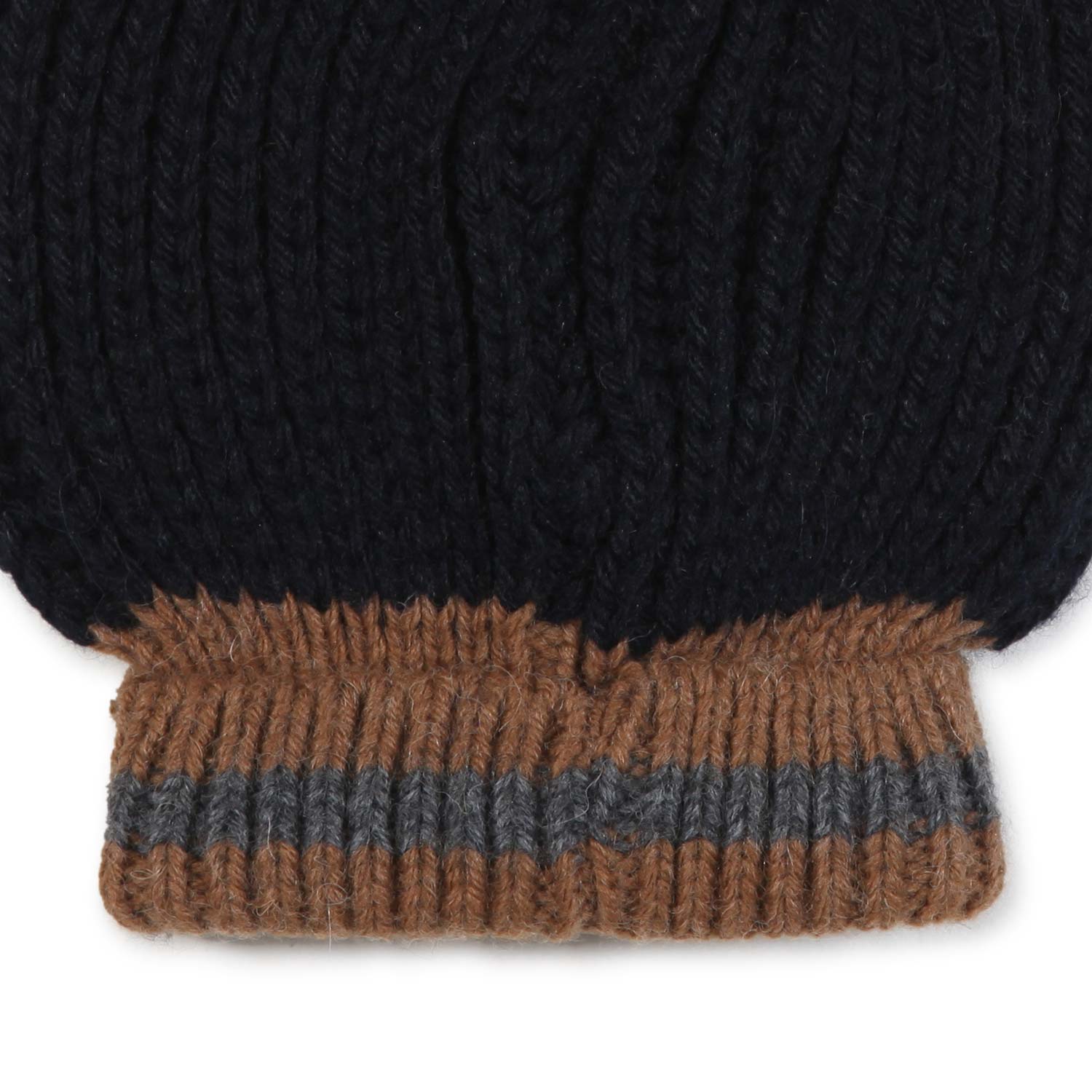 CAPPELLO SANGEI BLU NAVY E MARRONE BABY - annameglio.com abbigliamento moda