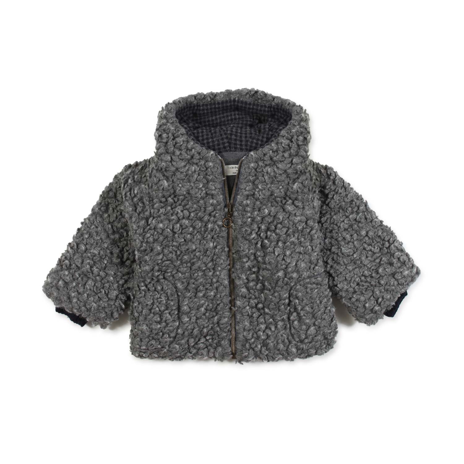 CAPPOTTINO IMANOL GRIGIO IN ECO SHEARLING - annameglio.com abbigliamento moda