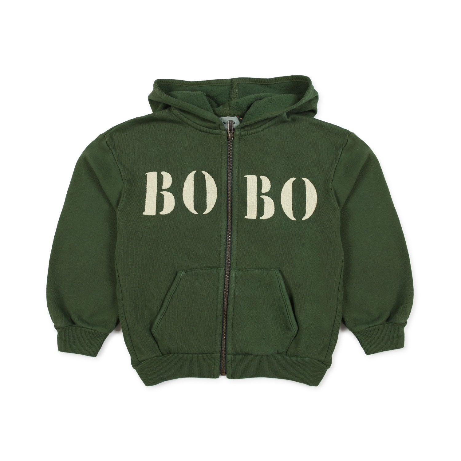 FELPA VERDE CON CAPPUCCIO E STAMPE BAMBINO - annameglio.com abbigliamento moda