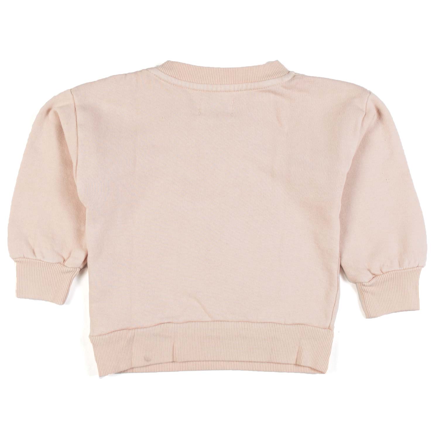 FELPA BIMBA ROSA PALLIDO CON STAMPA BLU - annameglio.com abbigliamento moda