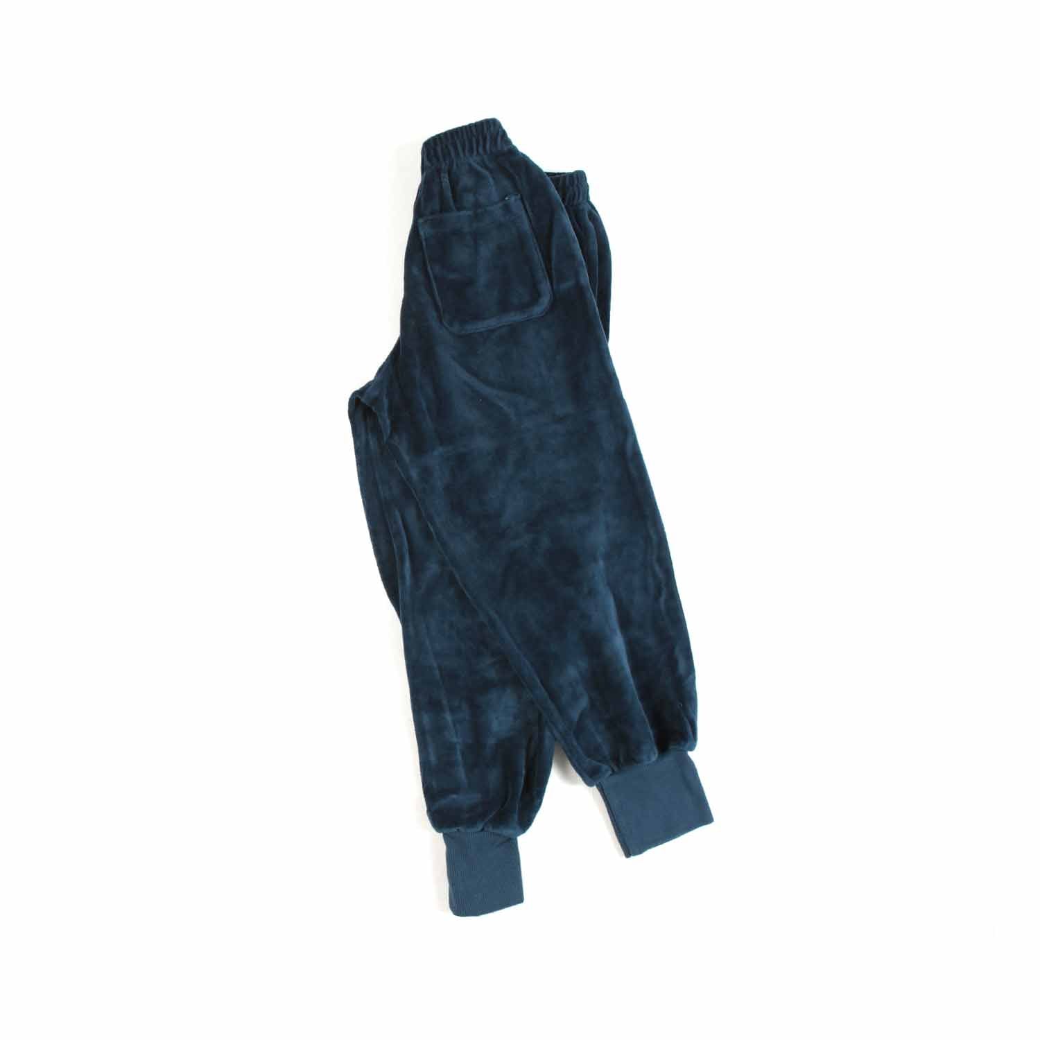 PANTALONE DI VELLUTO BLU BAMBINA - annameglio.com abbigliamento moda