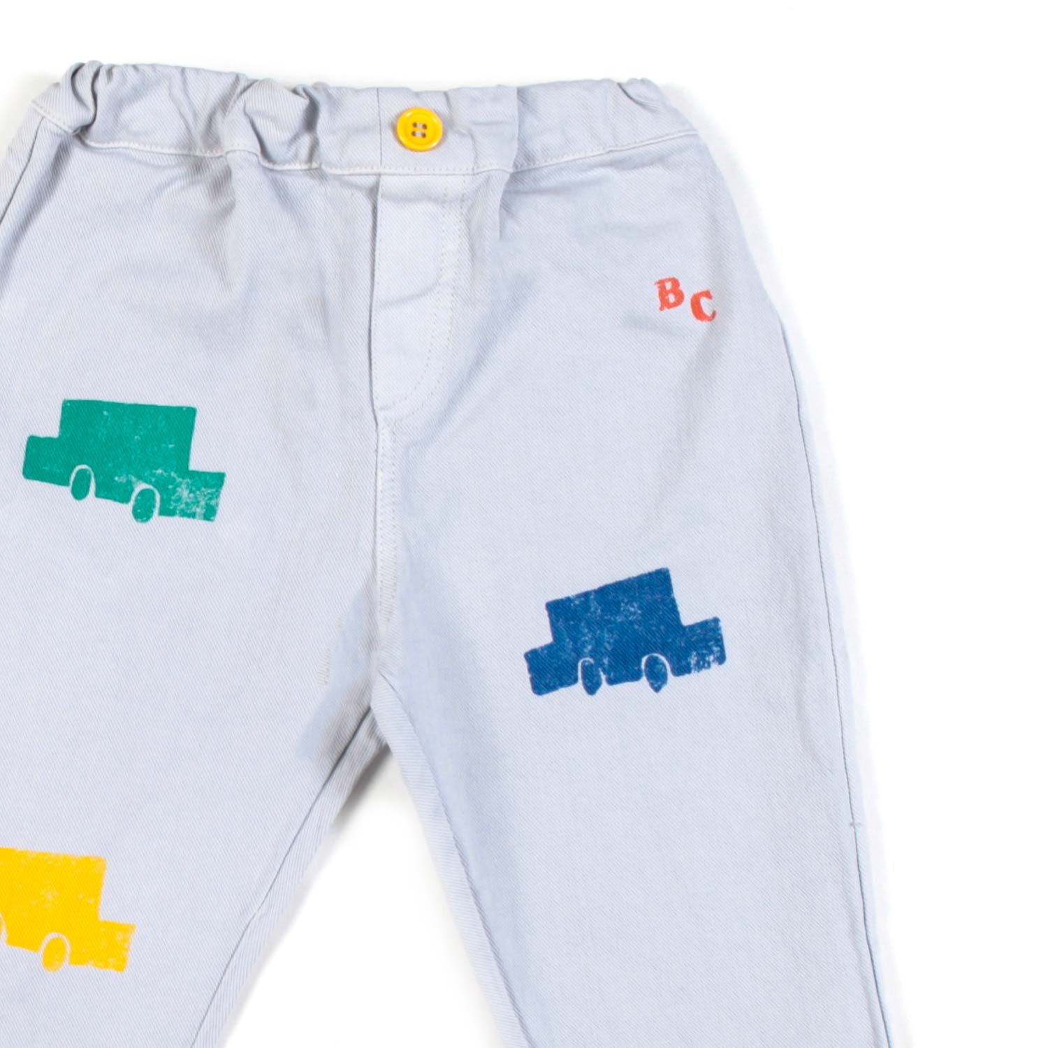 PANTALONE BABY CELESTE CON STAMPE MULTICOLOR - annameglio.com abbigliamento moda