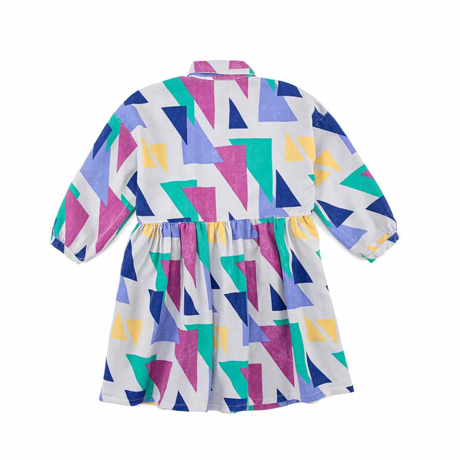 VESTITO CHEMISIER BAMBINA BIANCO E MULTICOLOR - annameglio.com abbigliamento moda