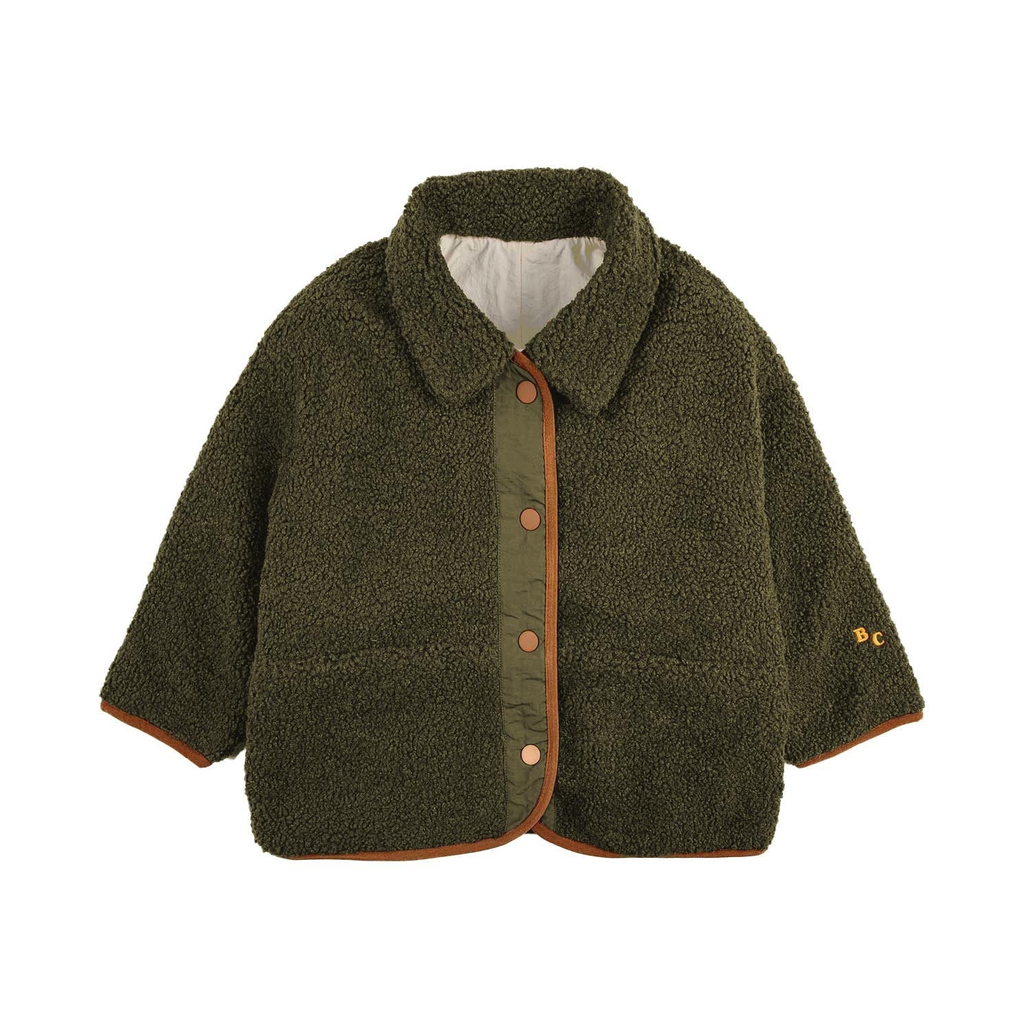 GIUBBOTTO REVERSIBILE BEIGE E VERDE BAMBINO - annameglio.com abbigliamento moda