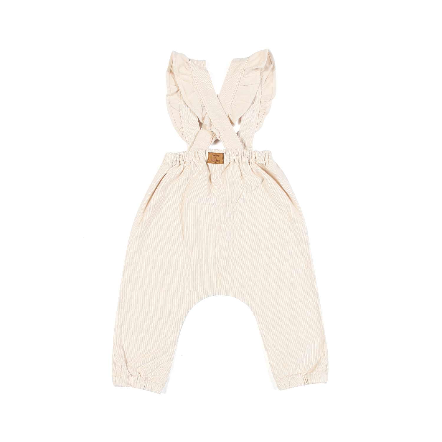 SALOPETTE CORDUROY OFF WHITE BIMBA E NEONATA - annameglio.com abbigliamento moda