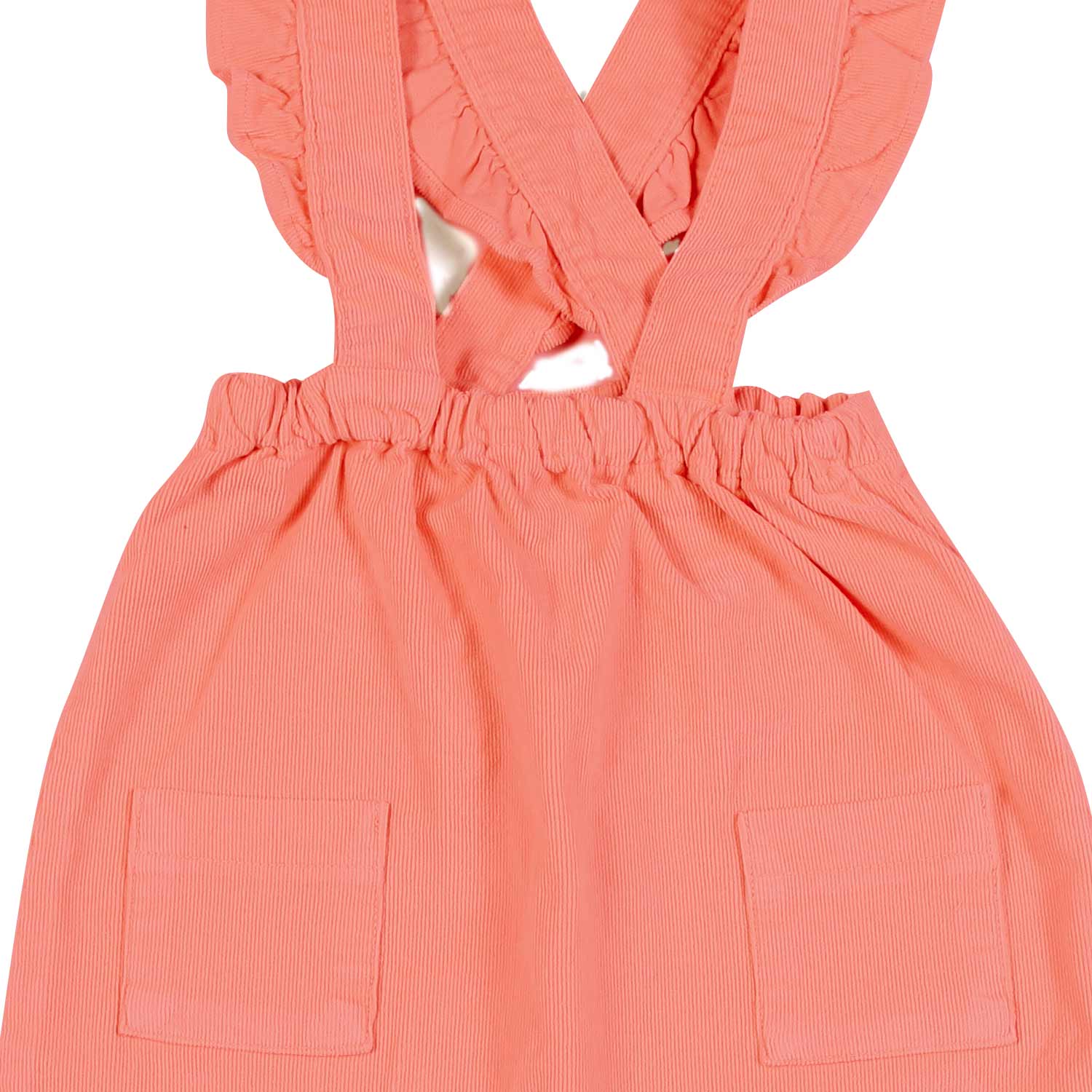 SALOPETTE CORDUROY ROSA SALMONE BIMBA E NEONATA - annameglio.com abbigliamento moda