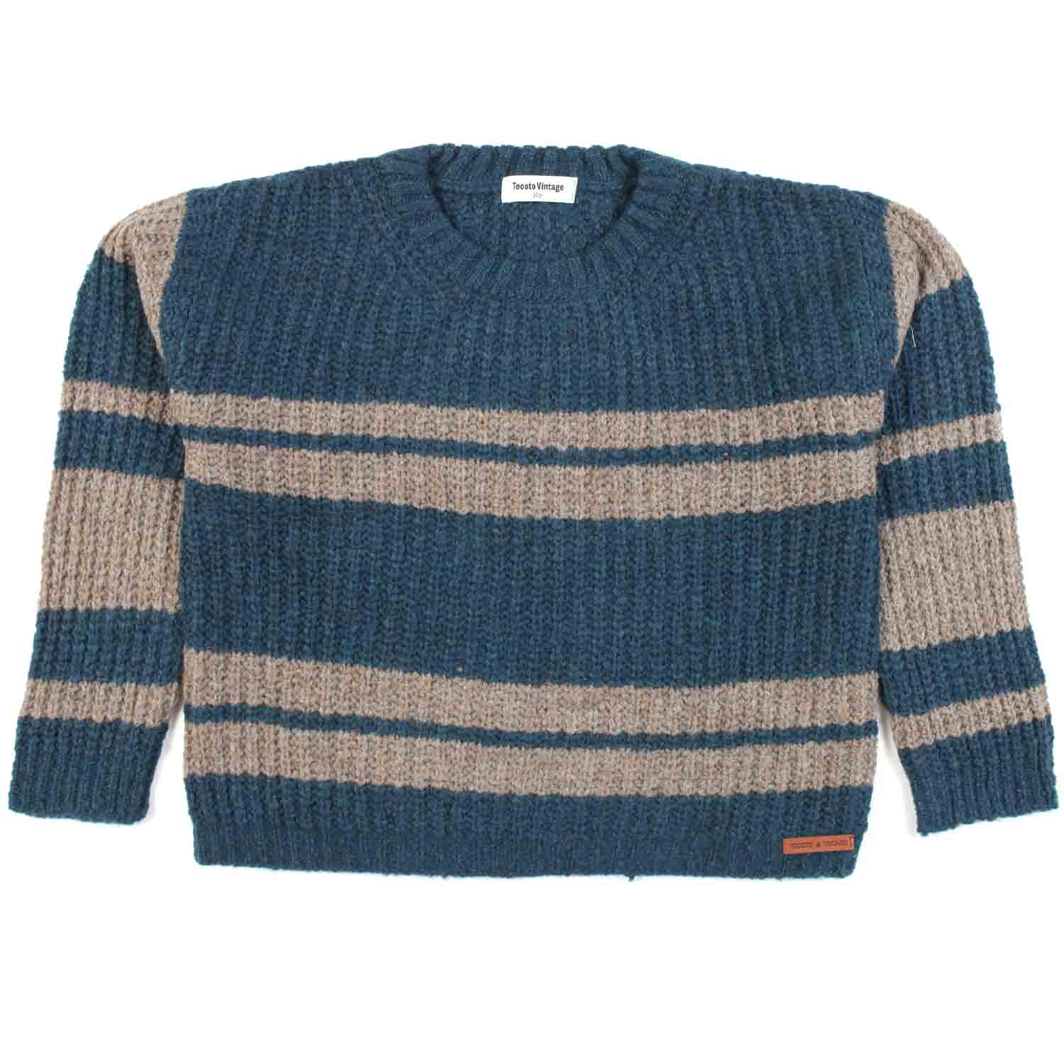 MAGLIONE UNISEX OTTANIO CON STRISCE GRIGIE - annameglio.com abbigliamento moda