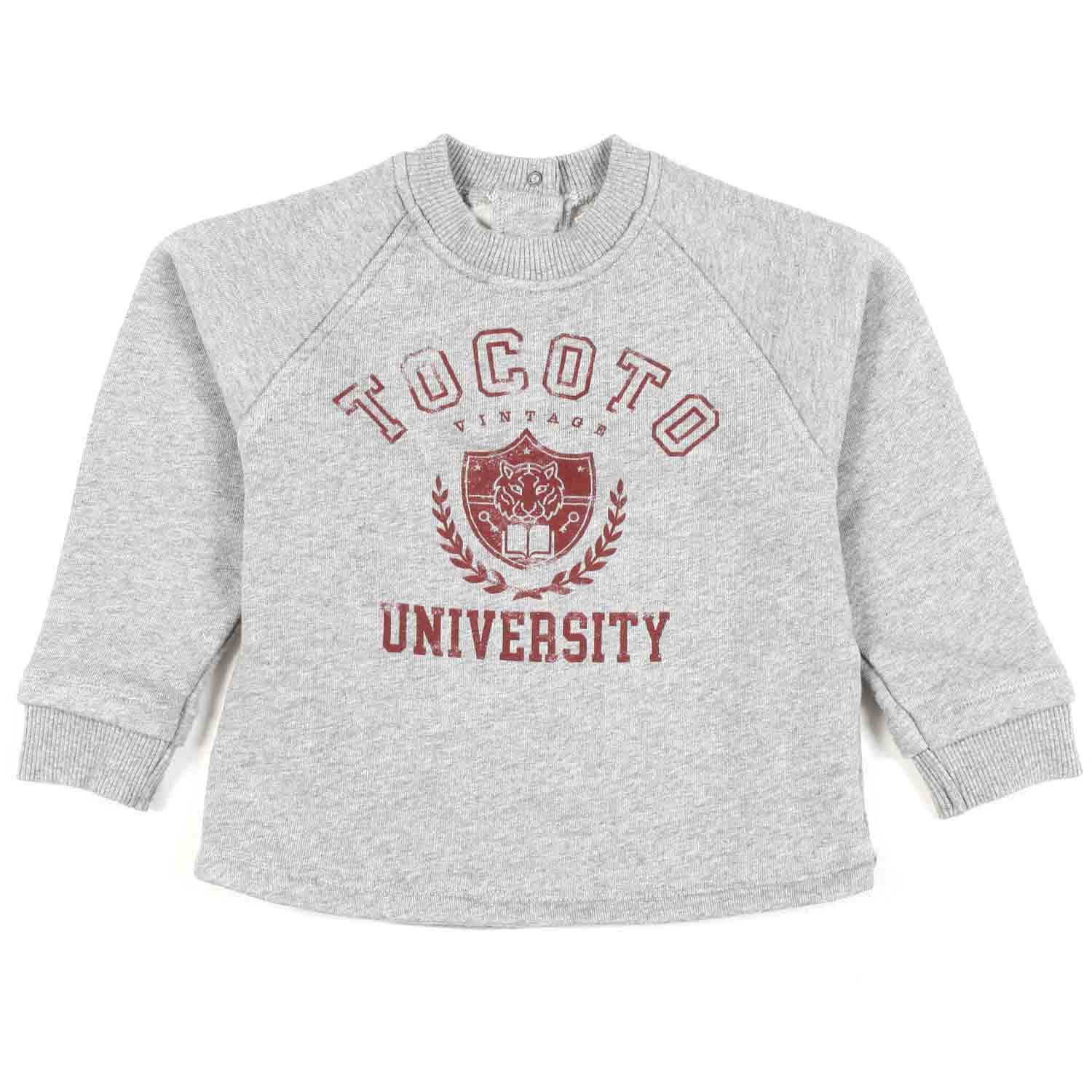 FELPA GRIGIO CHIARO MELANGE BIMBO - annameglio.com abbigliamento moda