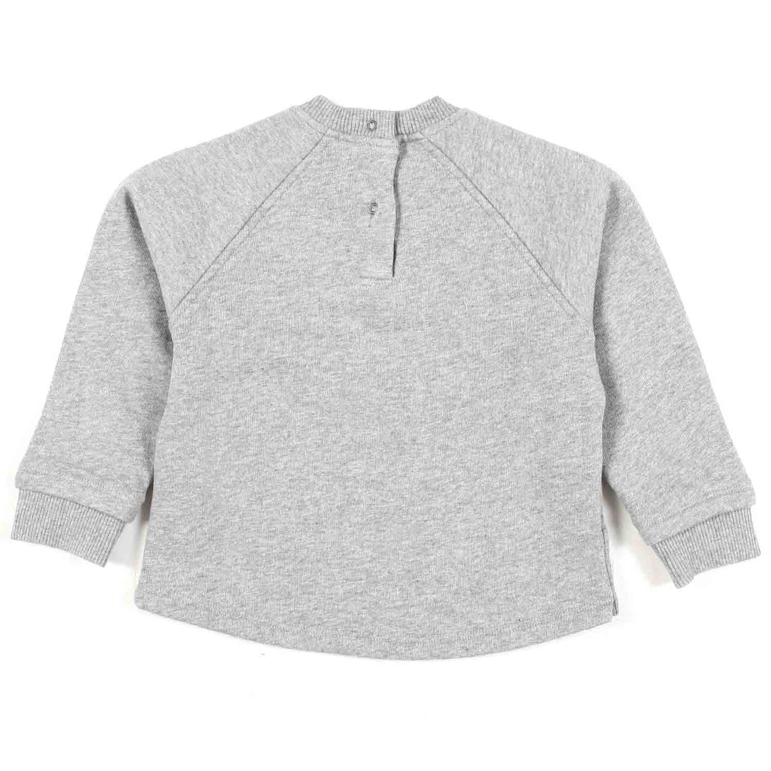 FELPA GRIGIO CHIARO MELANGE BIMBO - annameglio.com abbigliamento moda