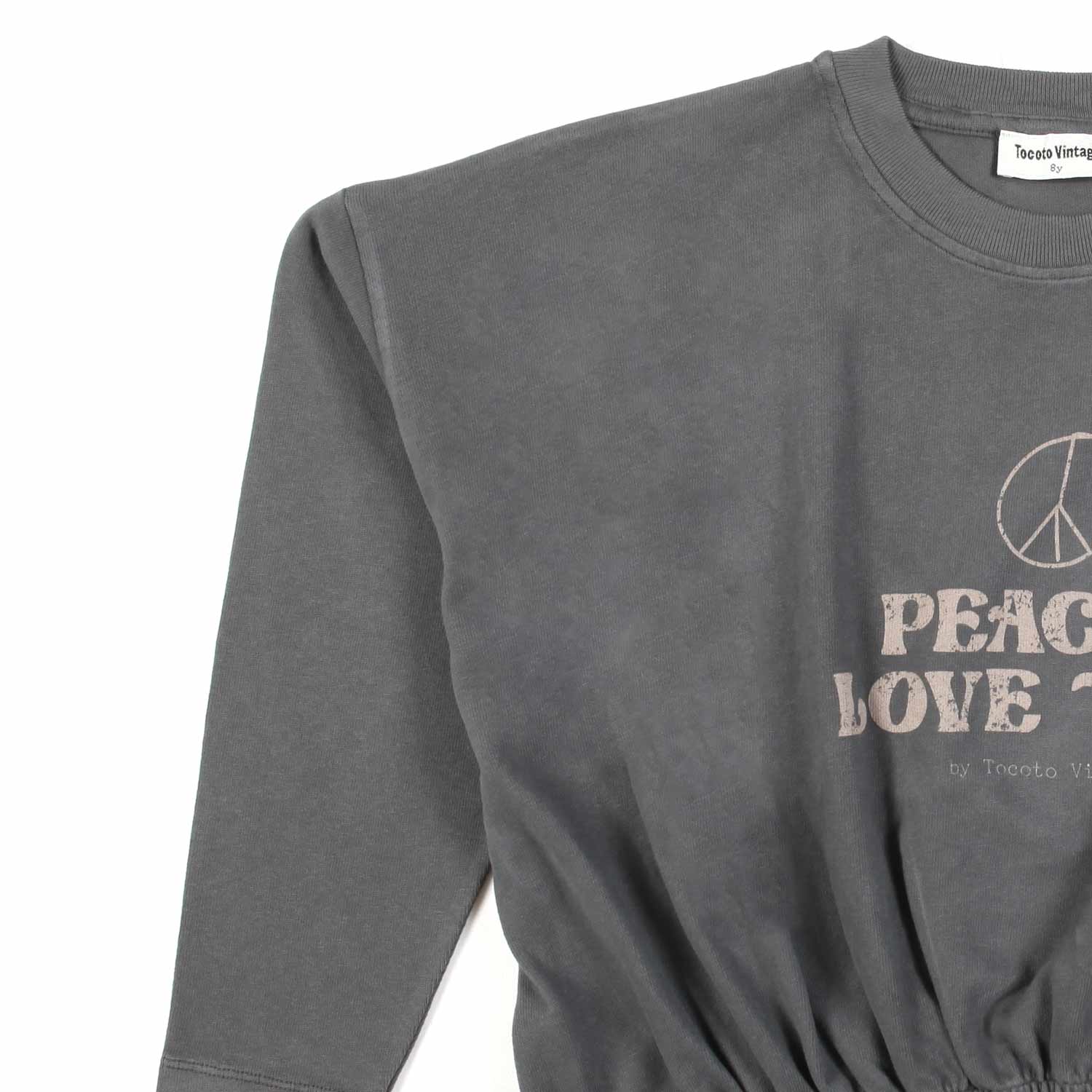 T-SHIRT MANICA LUNGA GRIGIO ANTRACITE BAMBINA TEEN - annameglio.com abbigliamento moda