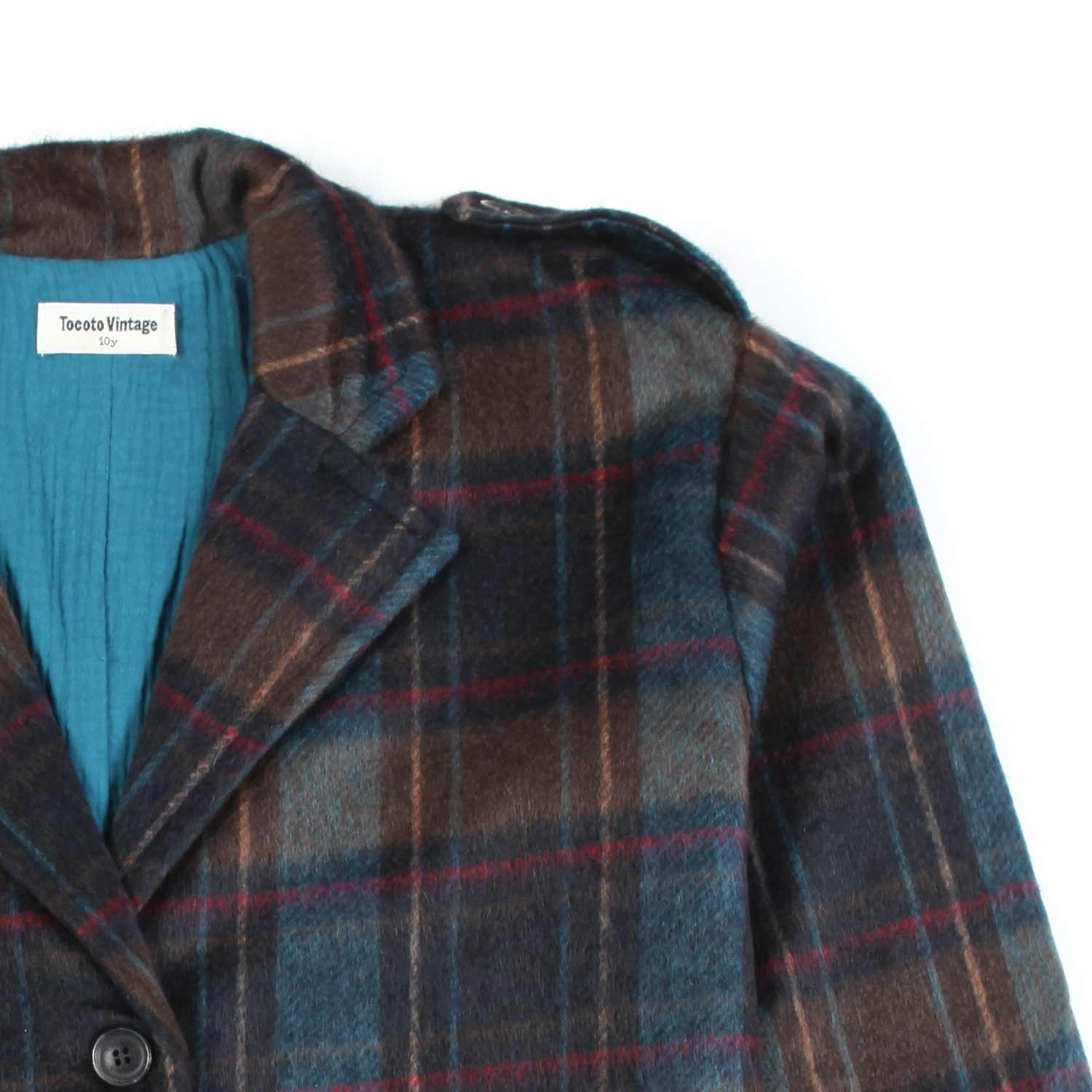 CAPPOTTO CHECK MARRONE E OTTANIO BAMBINA E TEEN - annameglio.com abbigliamento moda