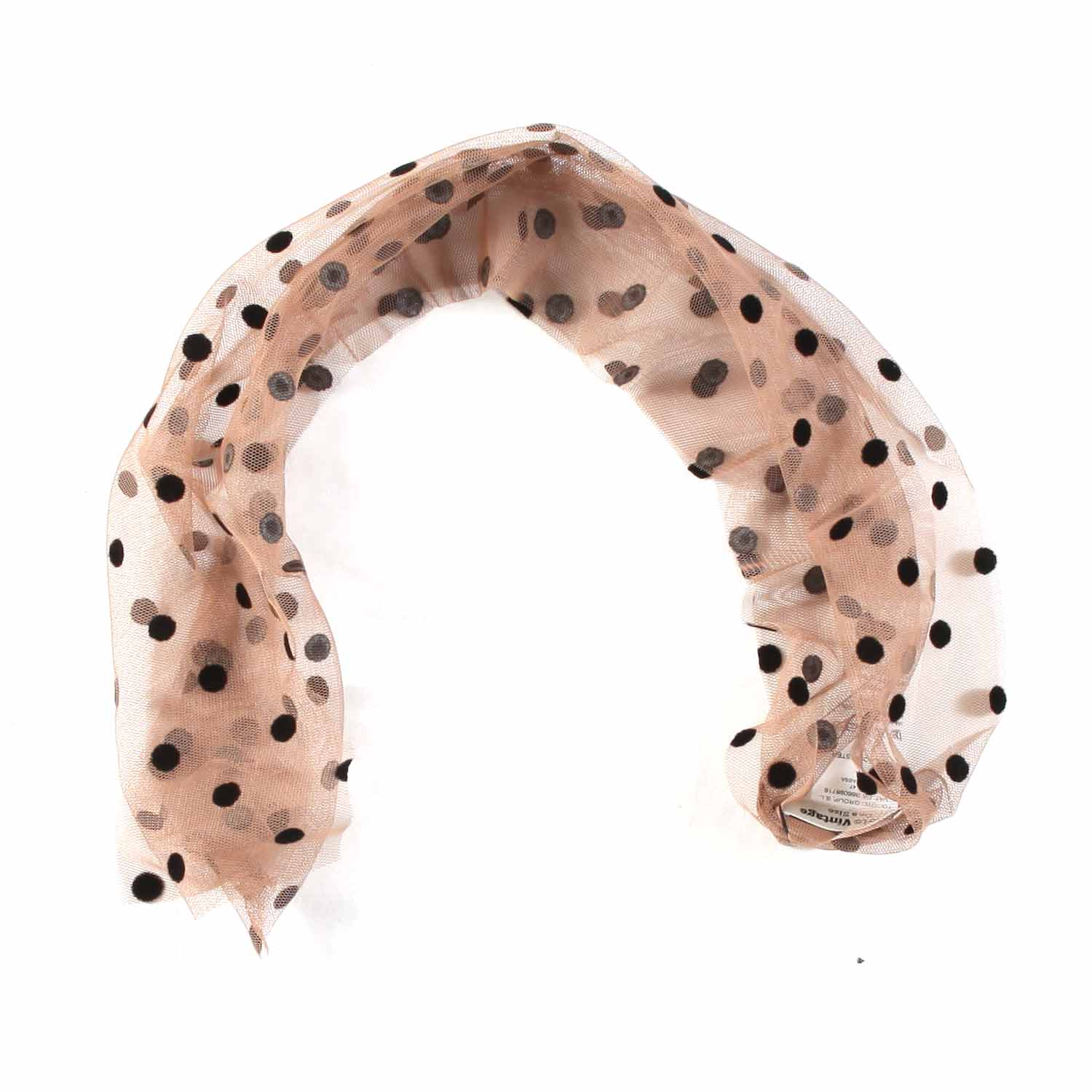 FOULARD TULLE MARRONE A POIS BAMBINA E TEEN - annameglio.com abbigliamento moda
