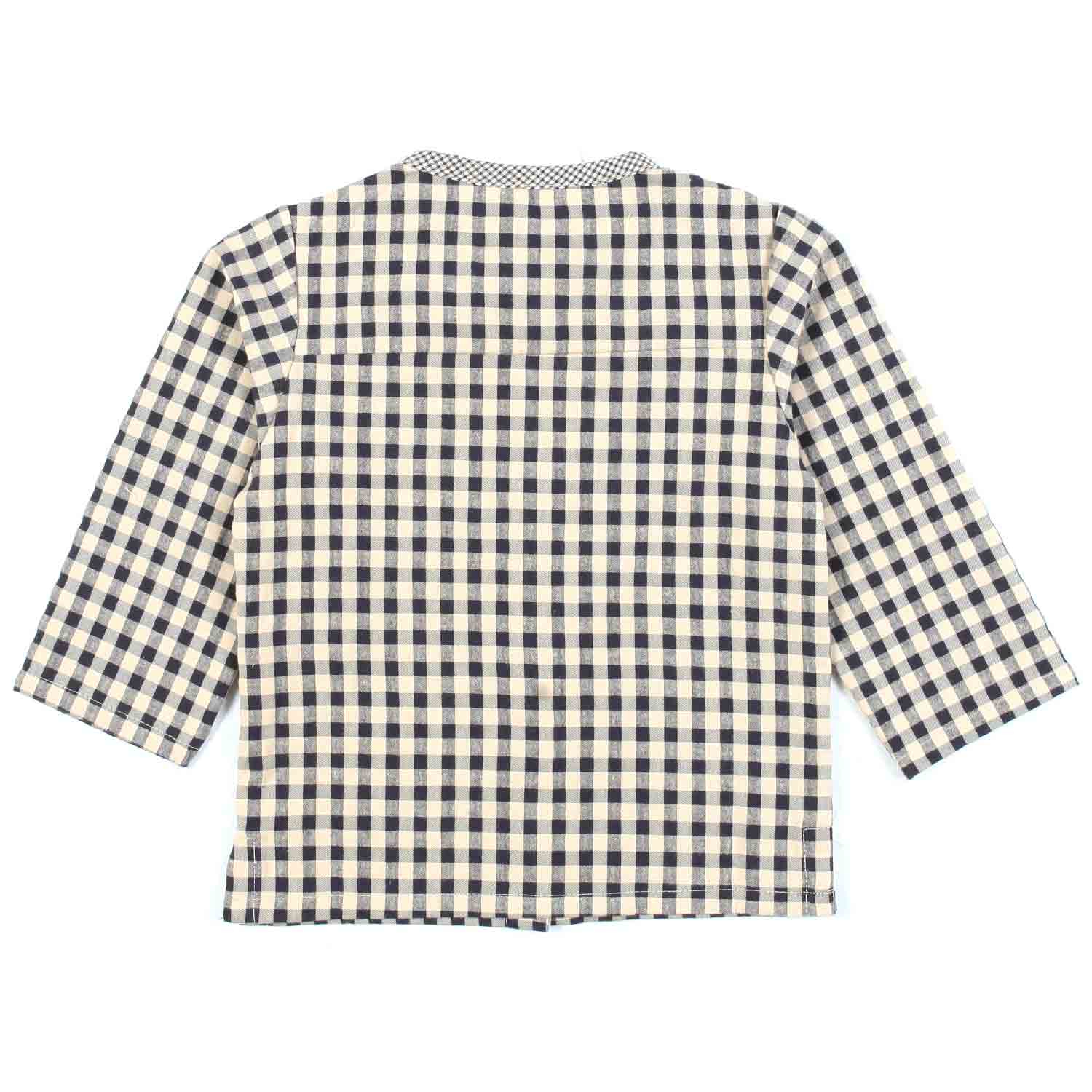 CAMICIA VICHY PANNA E NERA BIMBO - annameglio.com abbigliamento moda