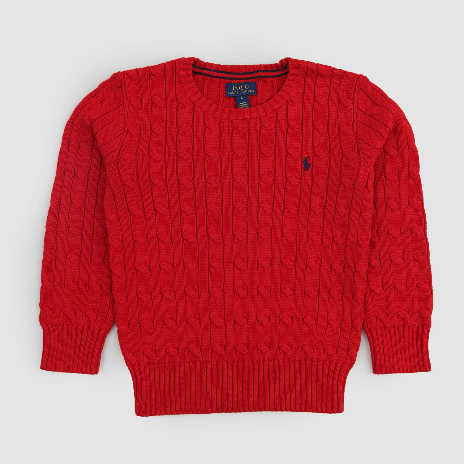 Maglione Girocollo rosso Con Logo blu - annameglio.com abbigliamento moda