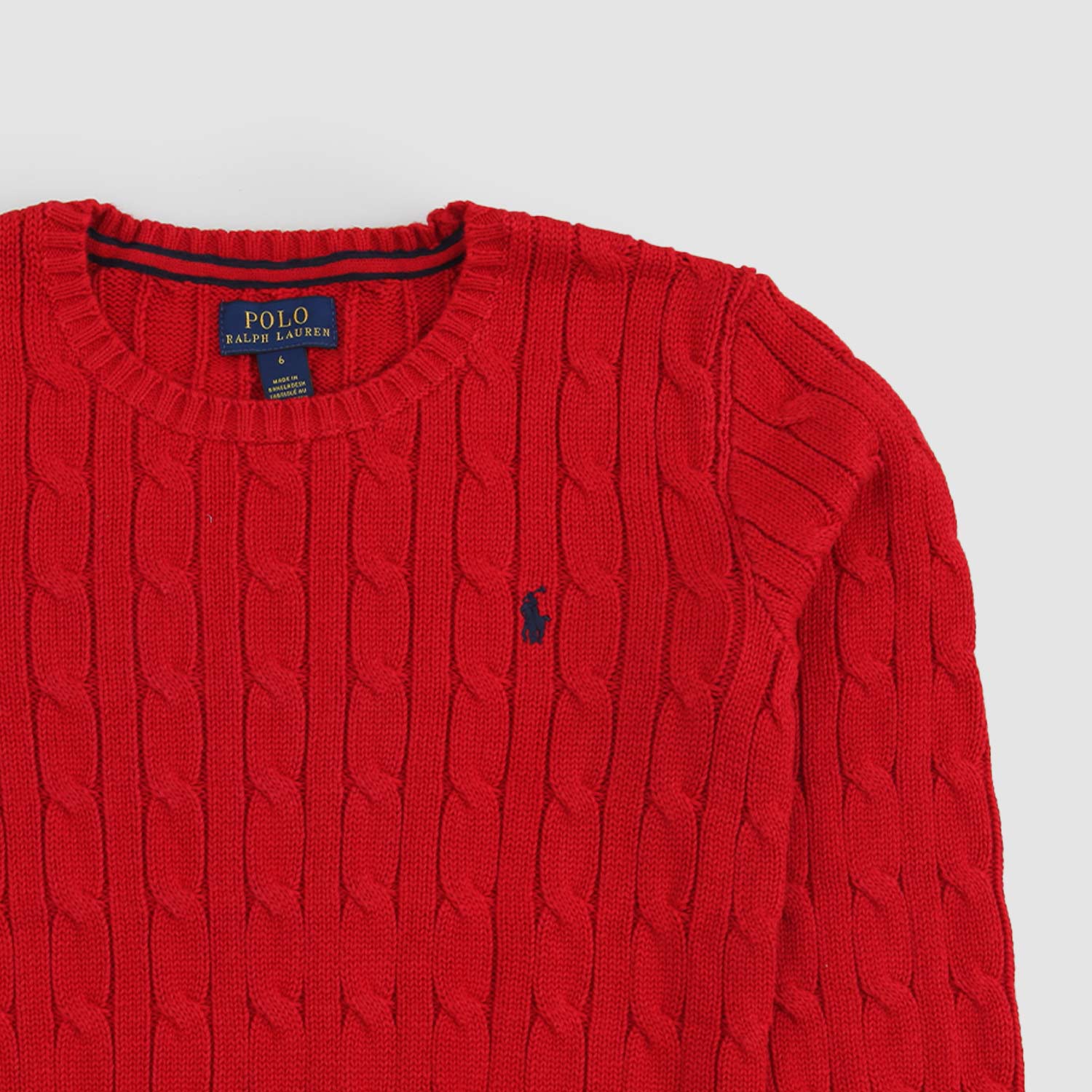 Maglione Girocollo rosso Con Logo blu - annameglio.com abbigliamento moda