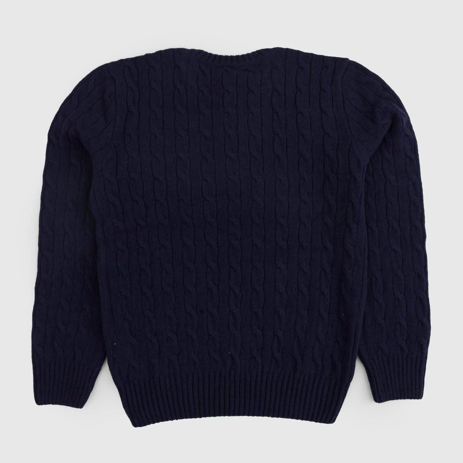 PULLOVER NO-GENDER BLU NAVY DI LANA A TRECCE - annameglio.com abbigliamento moda