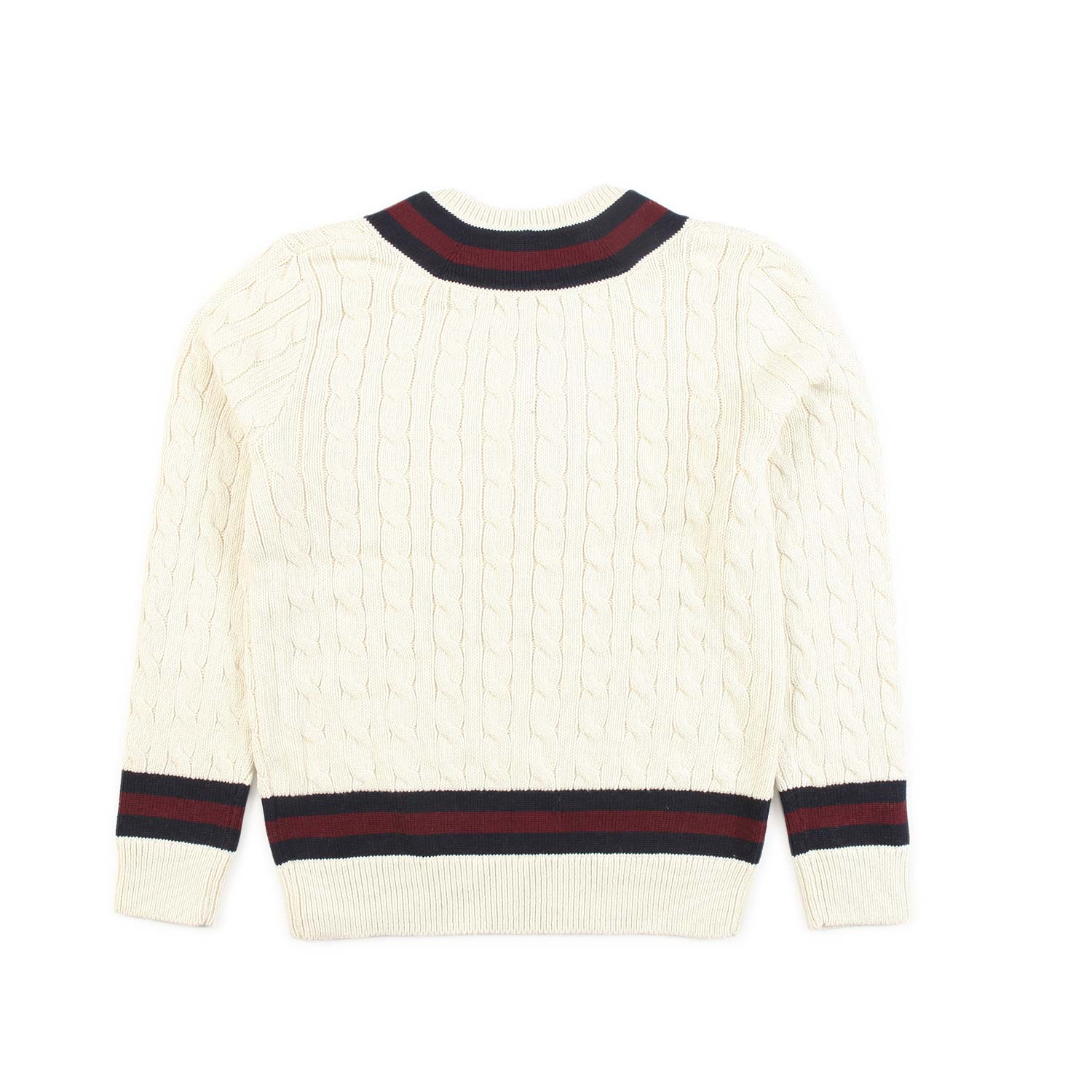 MAGLIONE DA CRICKET PANNA, BLU E ROSSO - annameglio.com abbigliamento moda