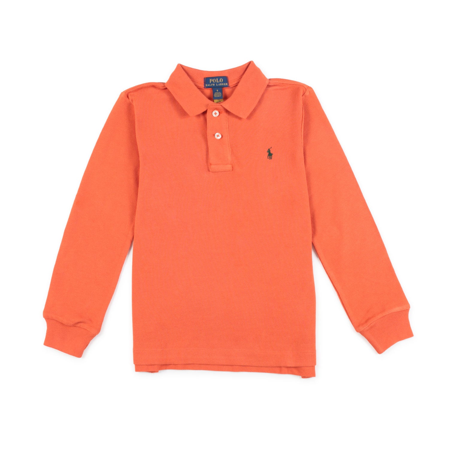POLO ARANCIONE MANICA LUNGA BAMBINO E BAMBINA - annameglio.com abbigliamento moda