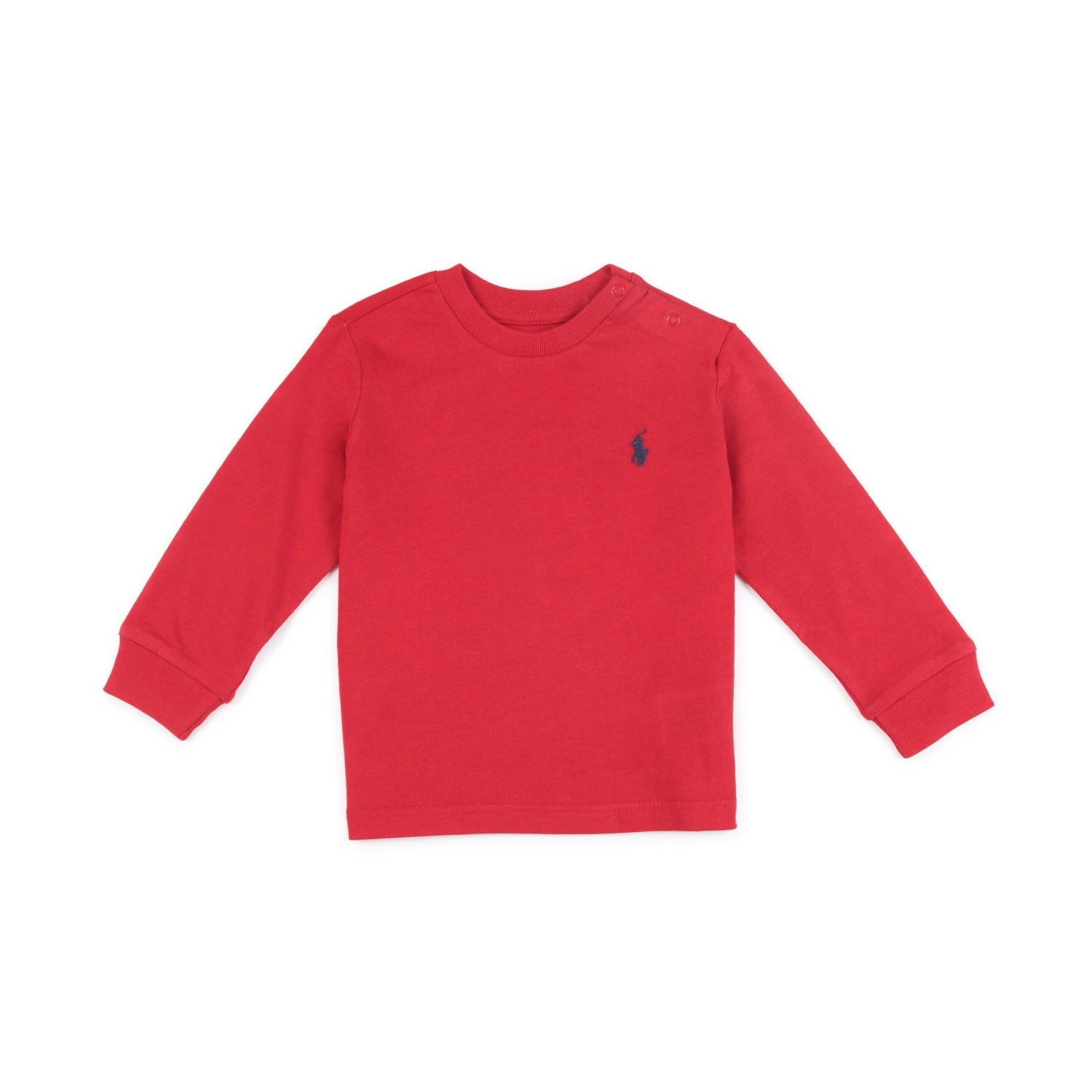 T-SHIRT MANICA LUNGA BABY ROSSA CON PONY - annameglio.com abbigliamento moda