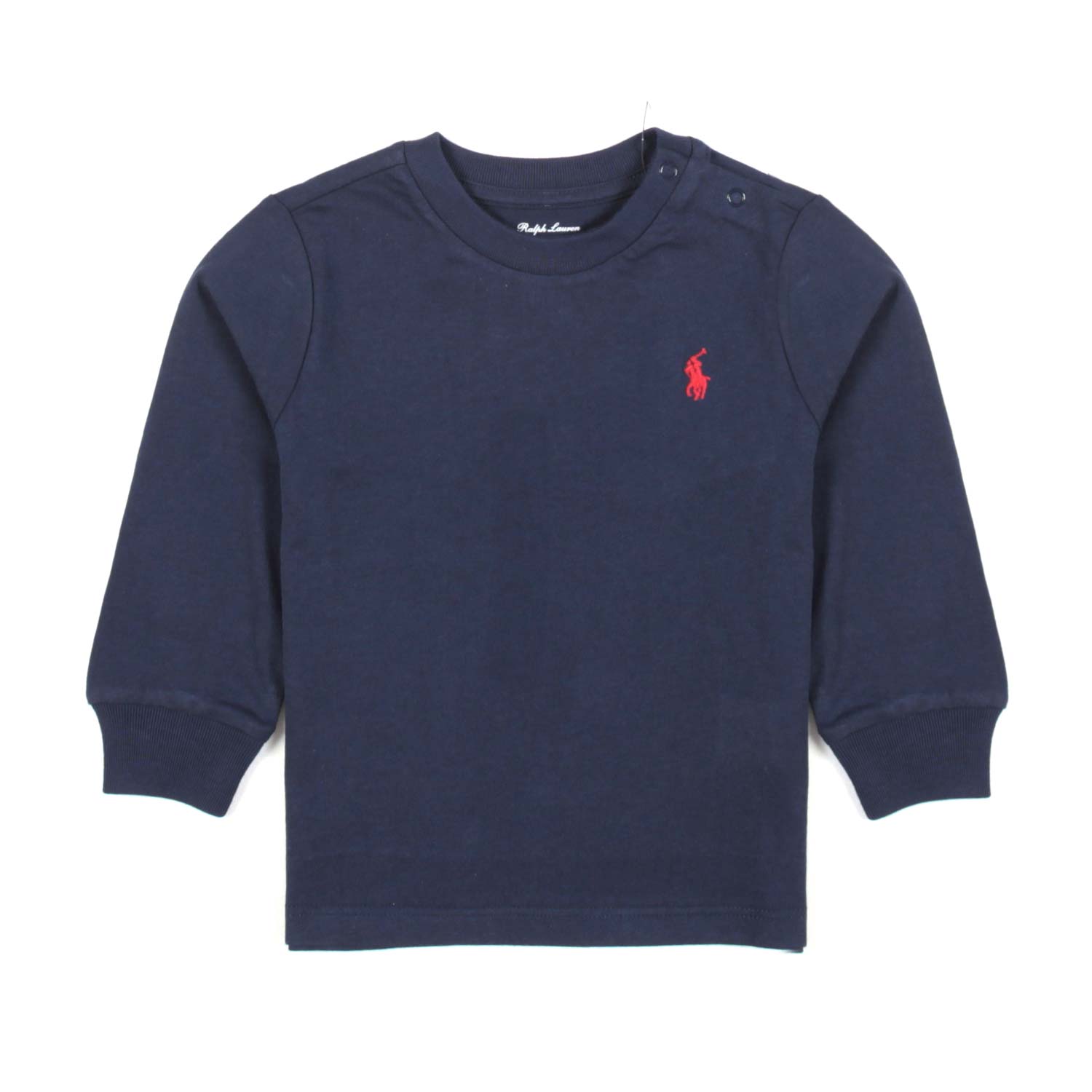 TT-SHIRT MANICA LUNGA BLU NAVY CON PONY BIMBO - annameglio.com abbigliamento moda