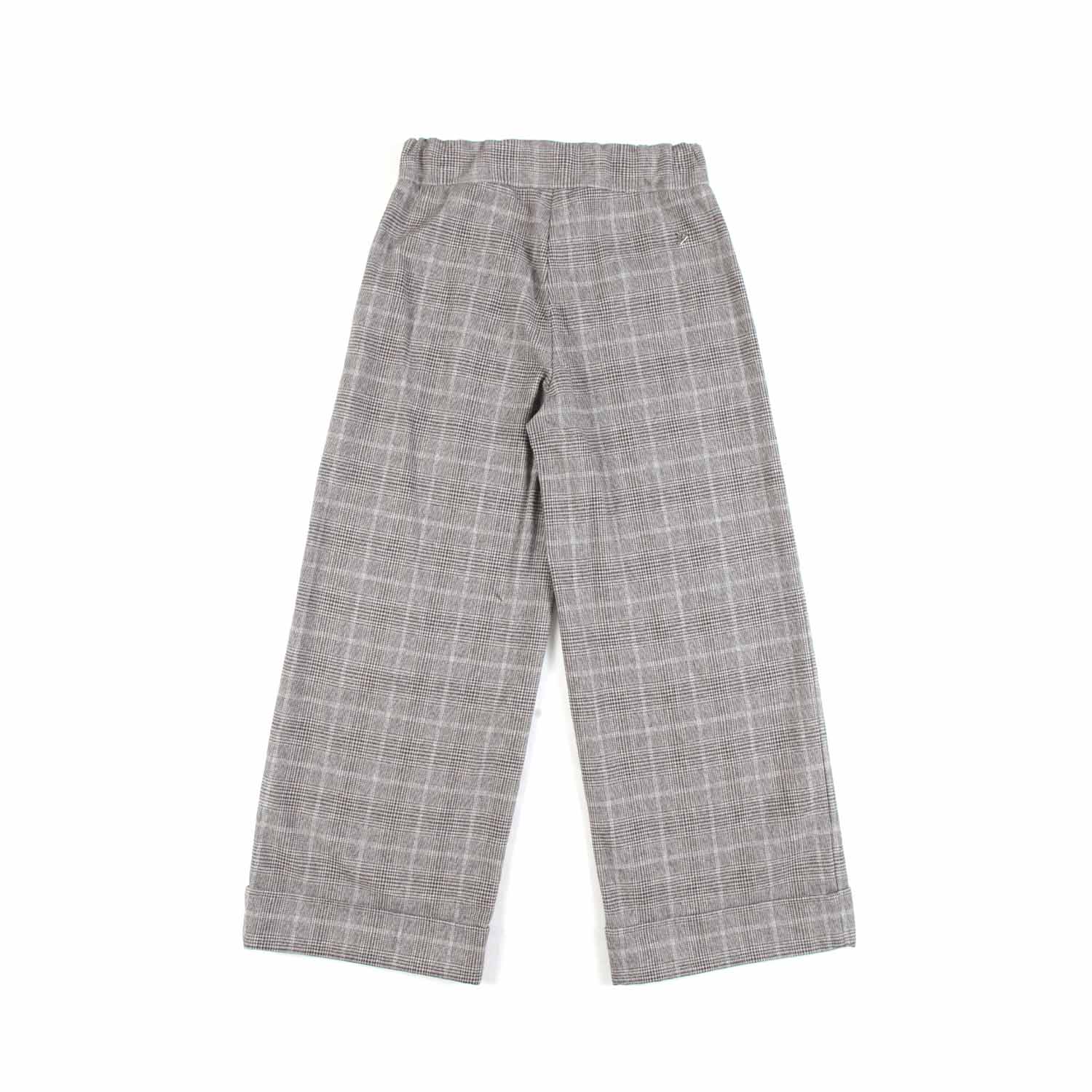 PANTALONE A PALAZZO GRIGIO E BEIGE BAMBINA E TEEN - annameglio.com abbigliamento moda
