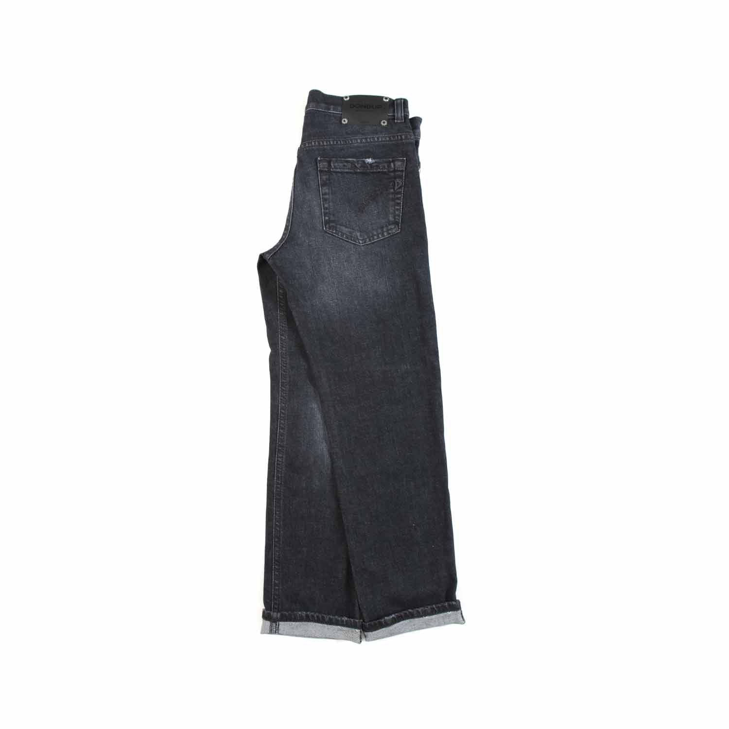 JEANS NERO STONE WASHED BAMBINA E TEENAGER - annameglio.com abbigliamento moda