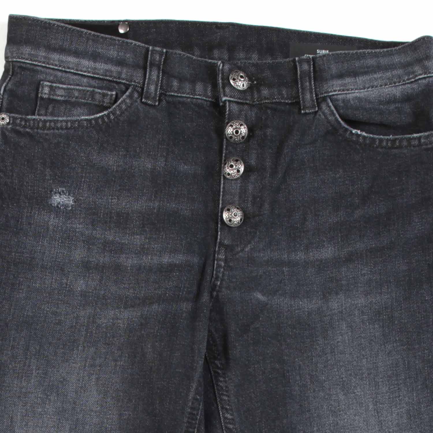 JEANS NERO STONE WASHED BAMBINA E TEENAGER - annameglio.com abbigliamento moda