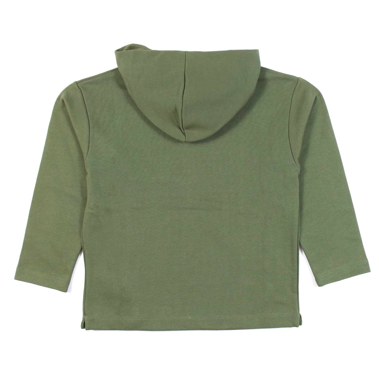 FELPA NO-GENDER VERDE MILITARE CON CAPPUCCIO - annameglio.com abbigliamento moda