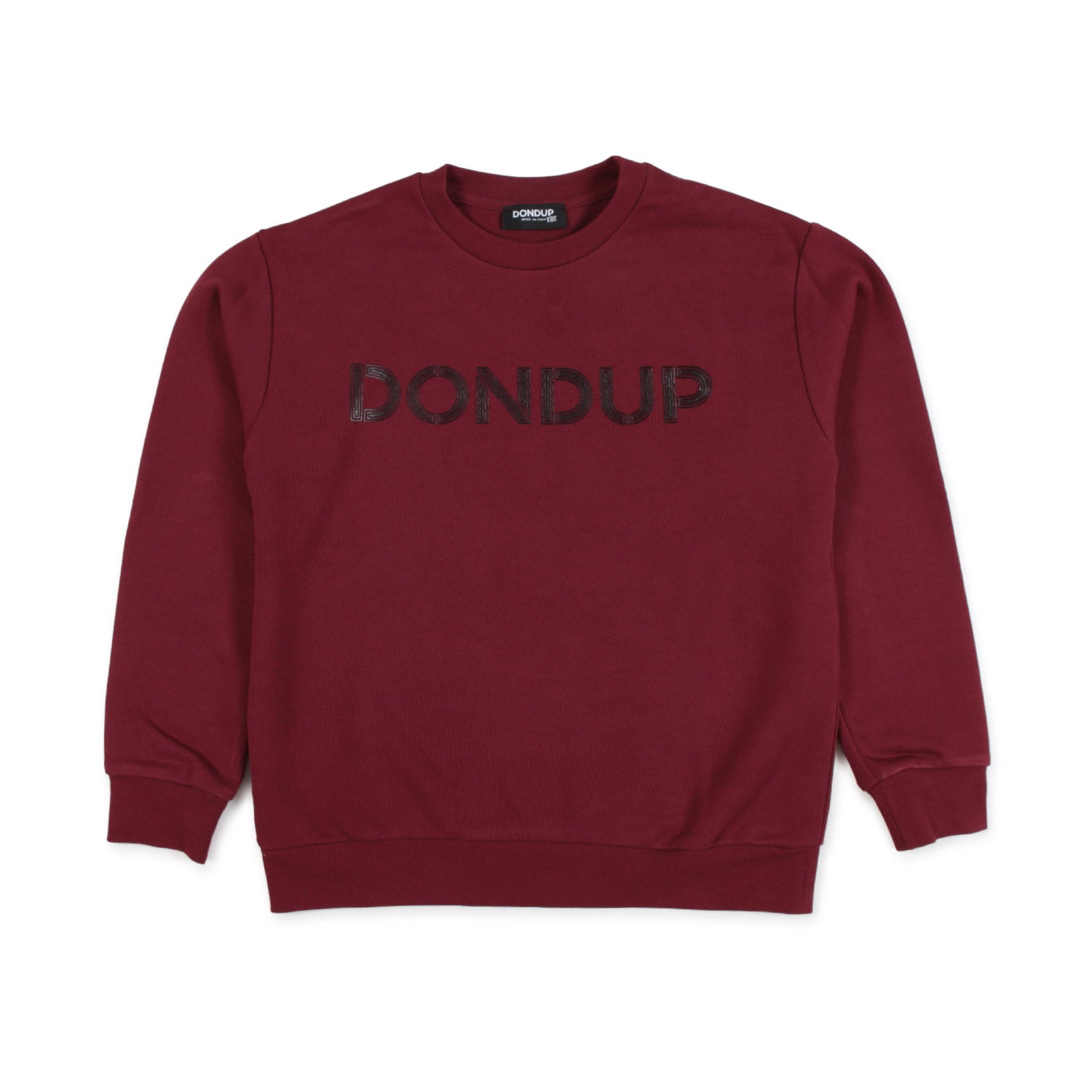 FELPA NO-GENDER ROSSO BORDEAUX CON LOGO - annameglio.com abbigliamento moda